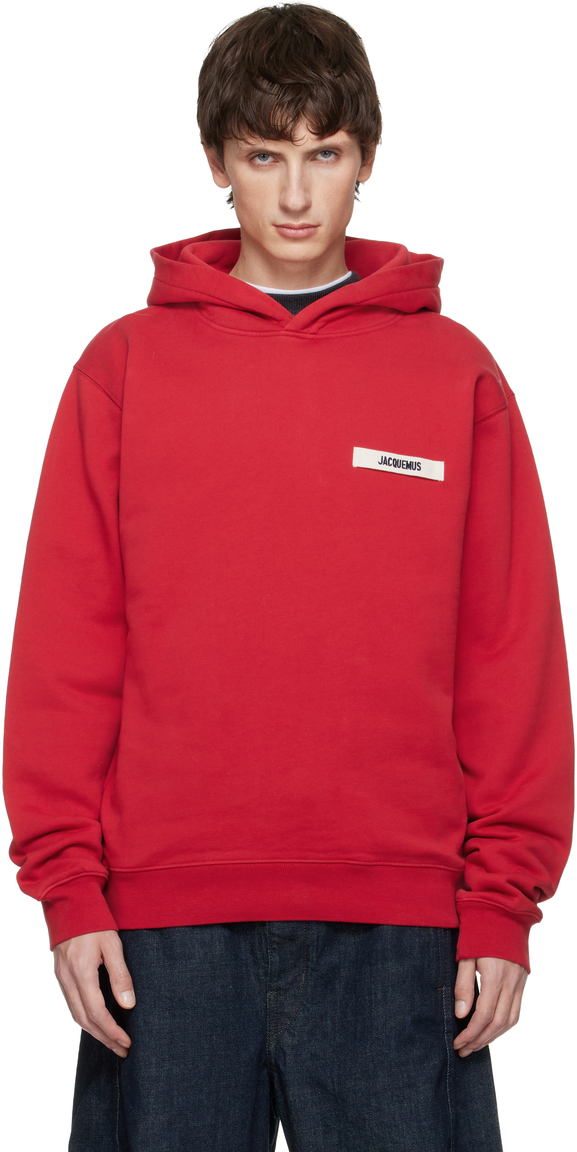 Jacquemus Le Sweatshirt Gros Grain In Red