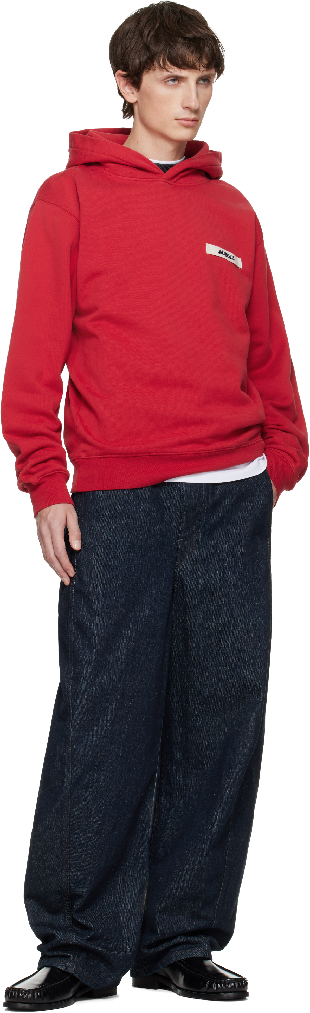 Jacquemus Le Sweatshirt Gros Grain In Red