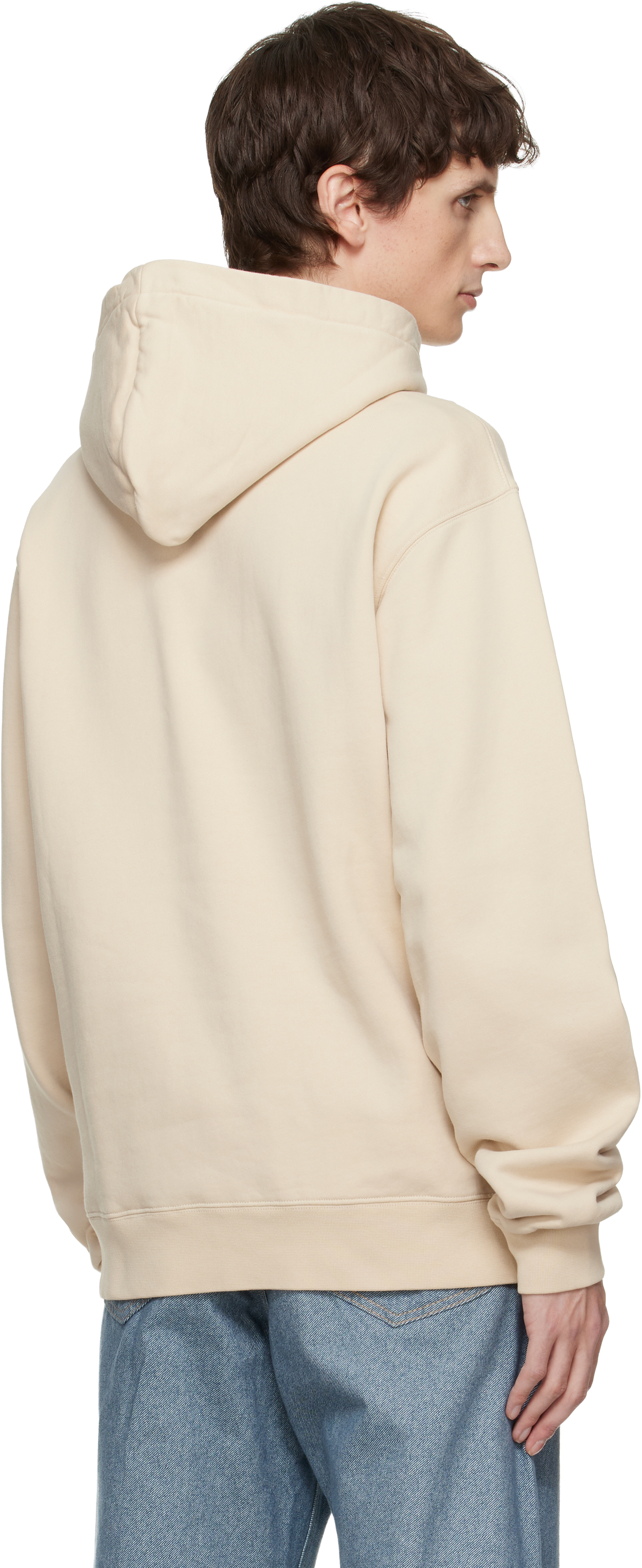 Jacquemus Men Le Hoodie Gros Grain In Neutral