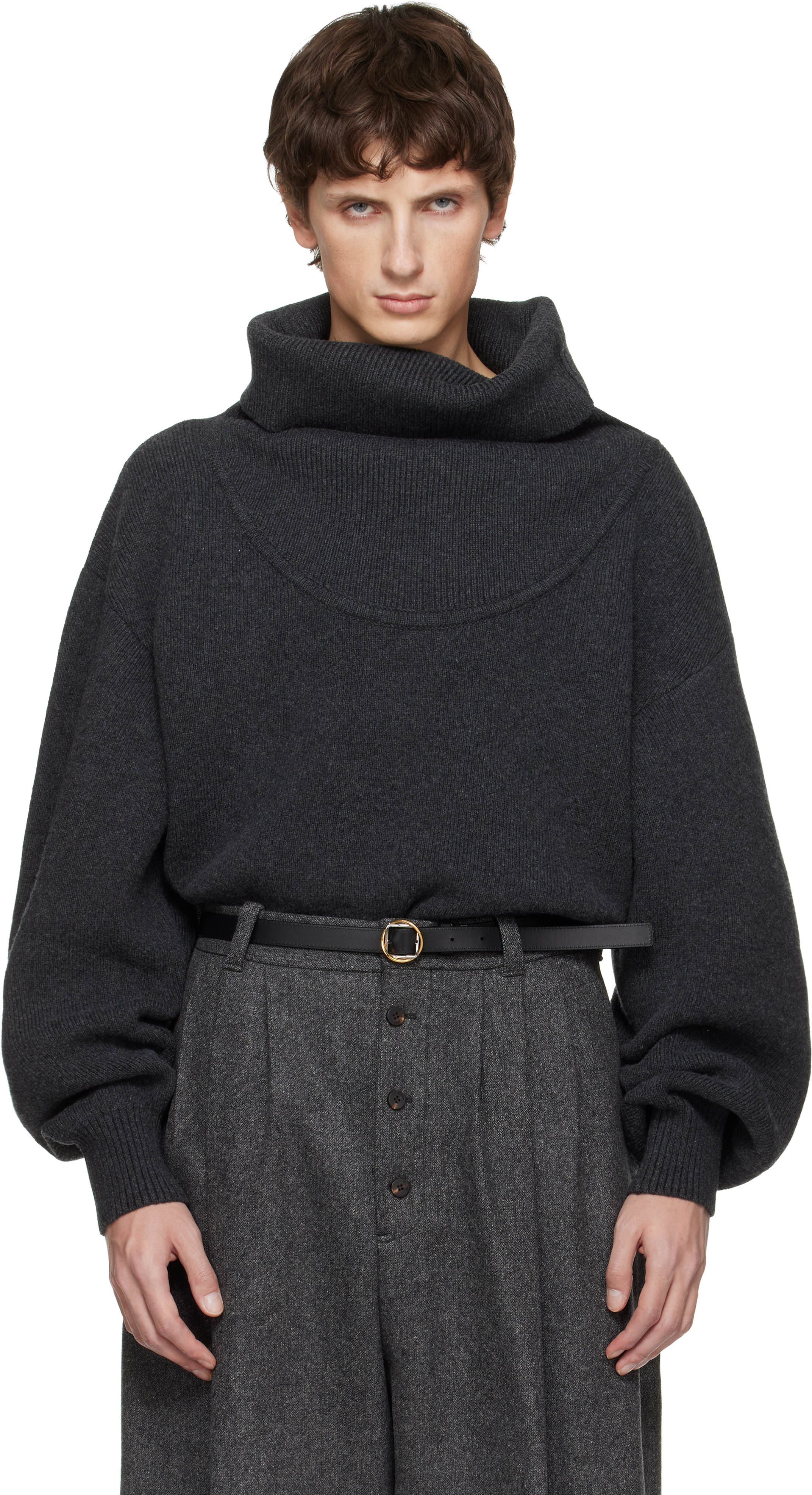 JACQUEMUS: グレー 'The Pallone' セーター | SSENSE 日本