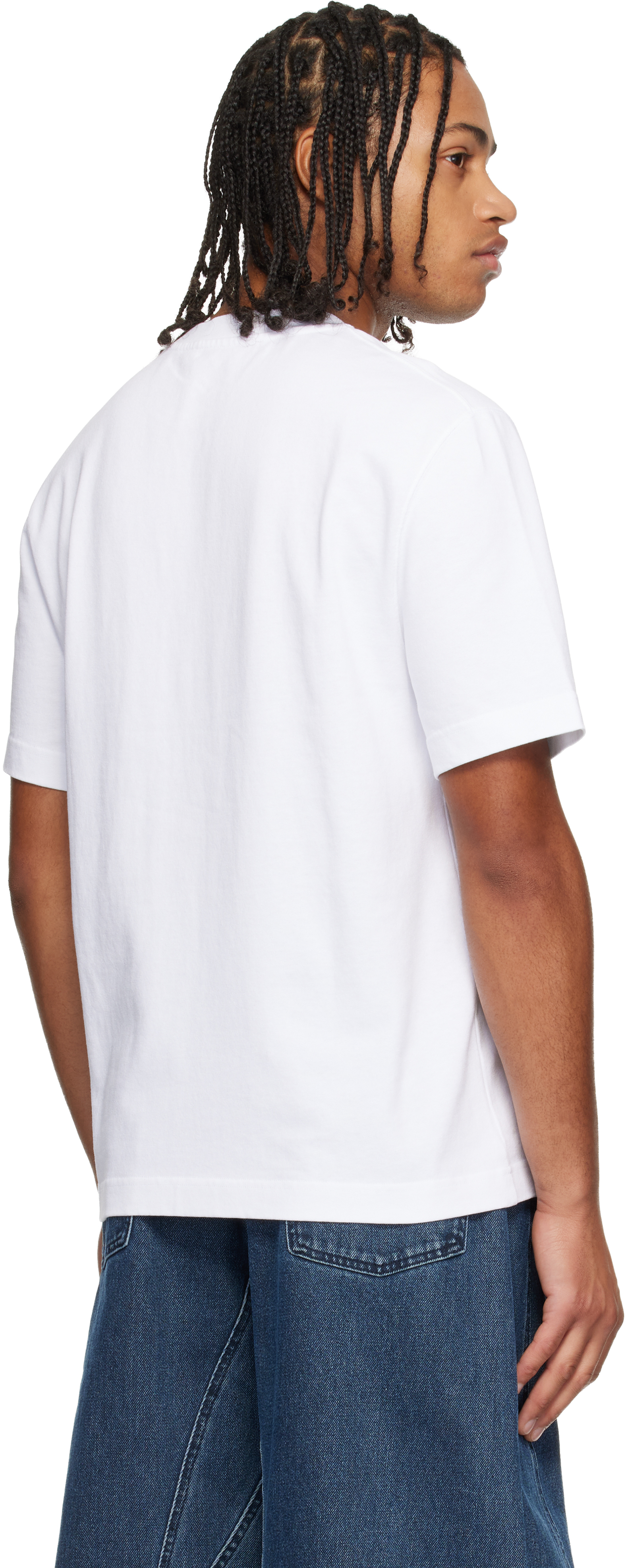 Jacquemus T-shirt Le T-shirt Gros-grain In White