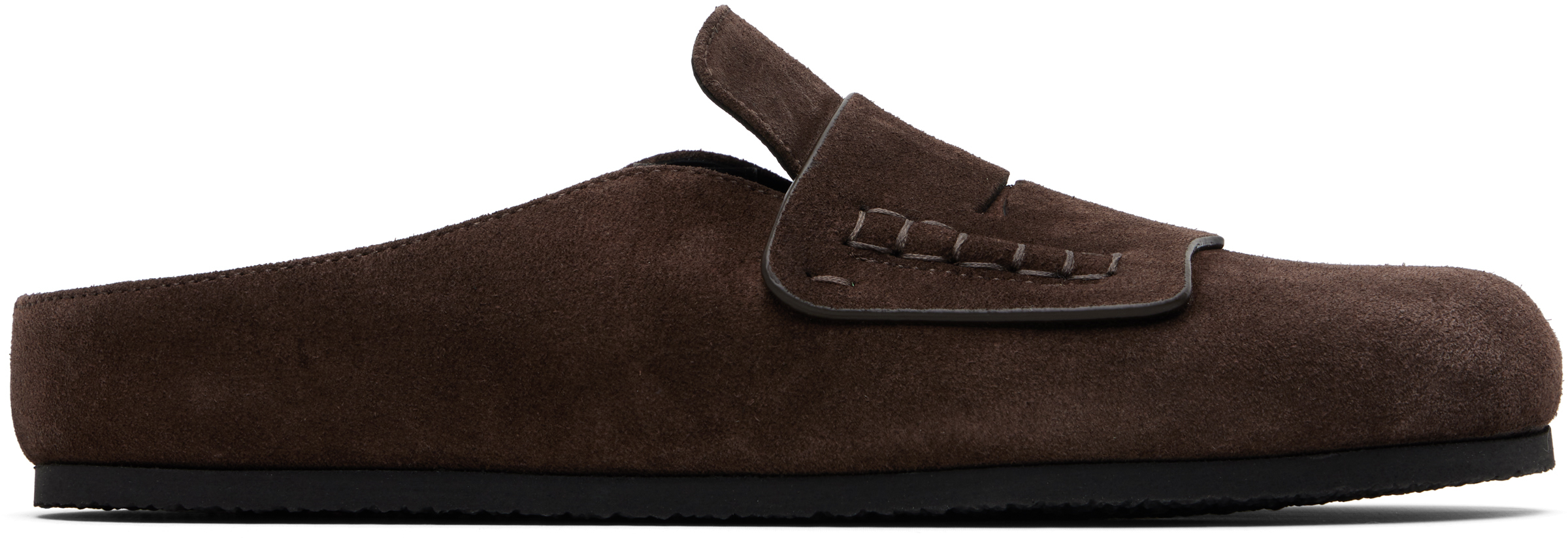 Jacquemus Brown 'the Mules' Loafers In Burgundy