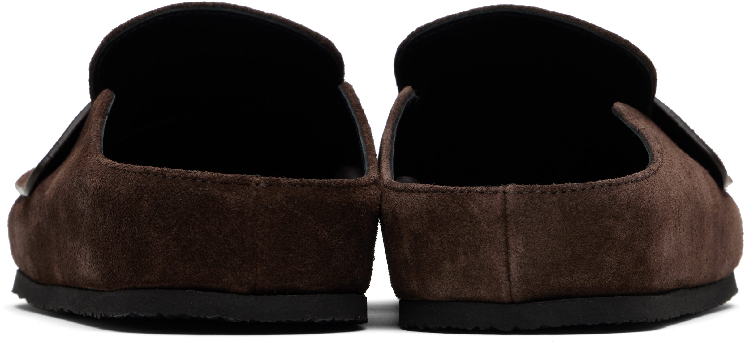 Jacquemus Brown 'the Mules' Loafers In Burgundy