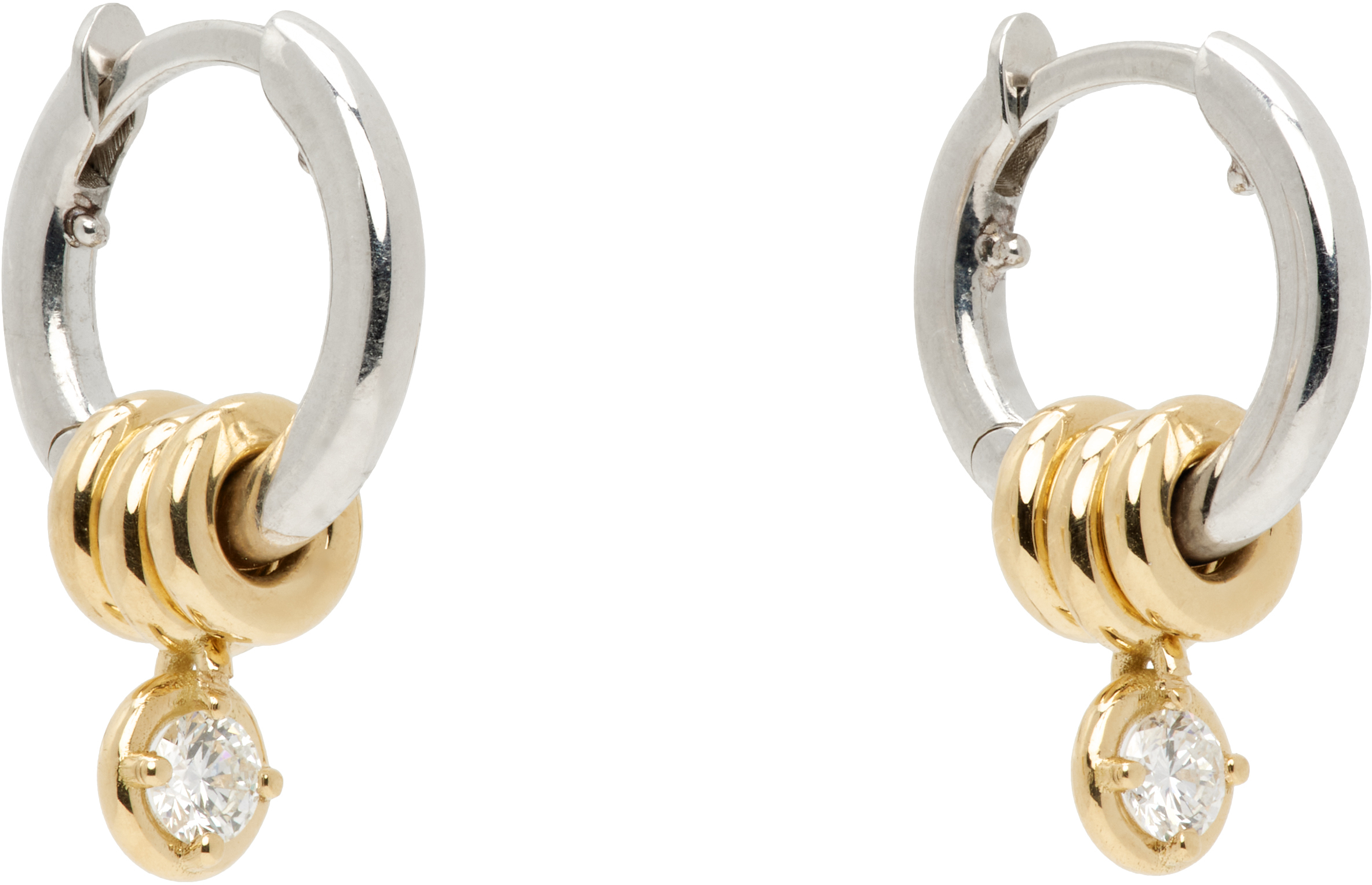 Spinelli Kilcollin Ssense Exclusive Zahra Hoop Sg Wd Earrings In Multi