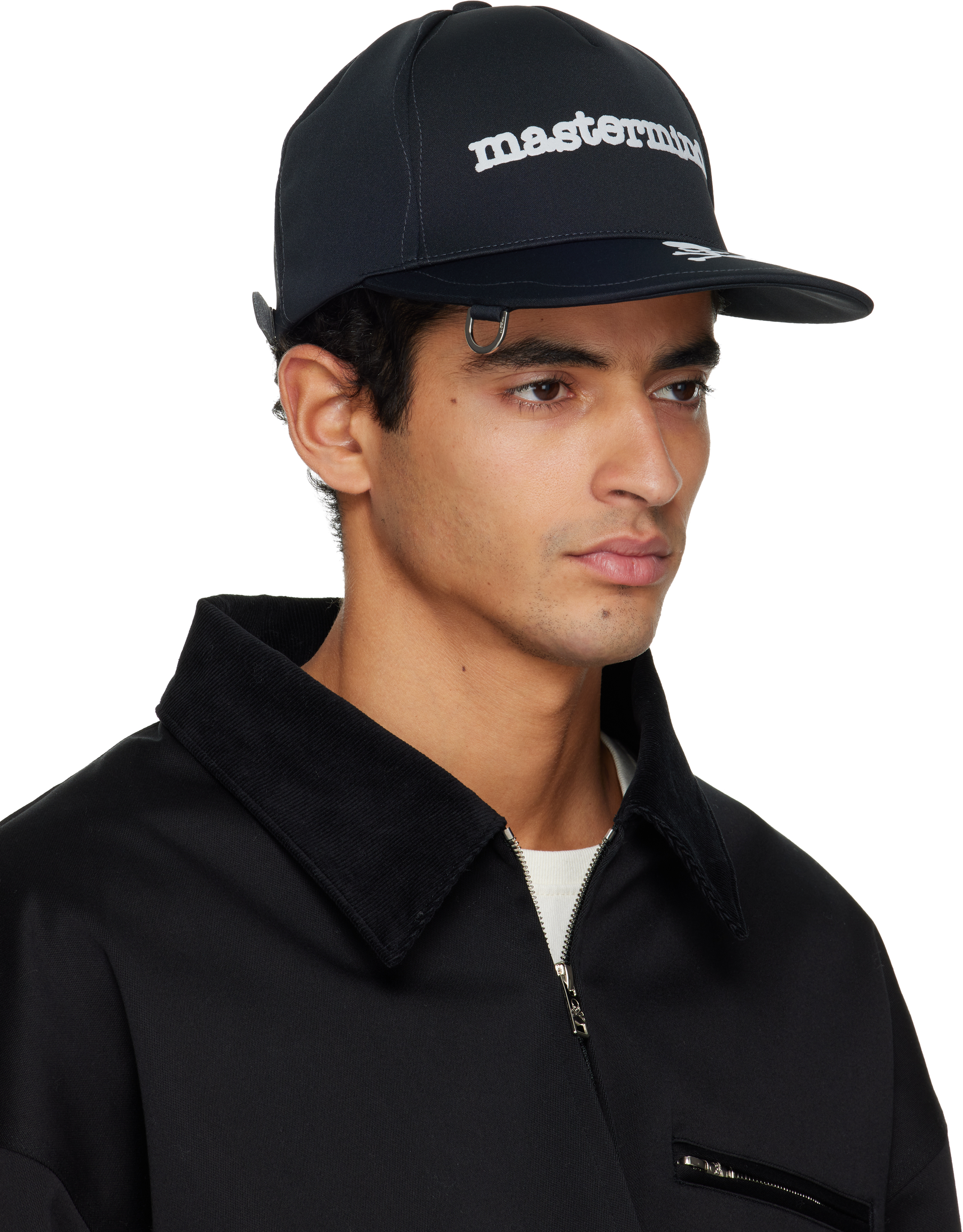 Mastermind Japan Black Mj Stitched Cap In Multi