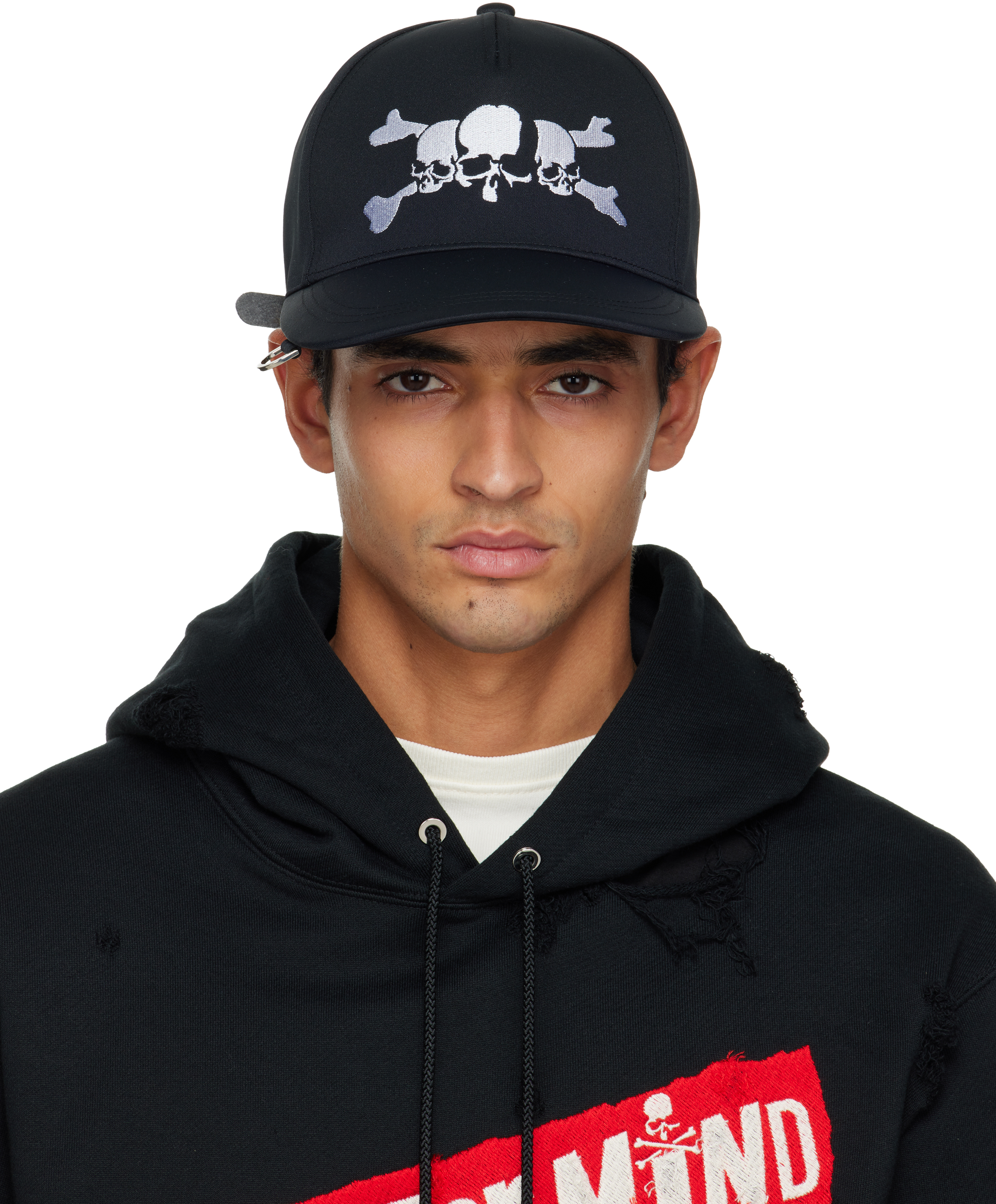 Mastermind Japan Black Mj Asura Skull Cap In Black