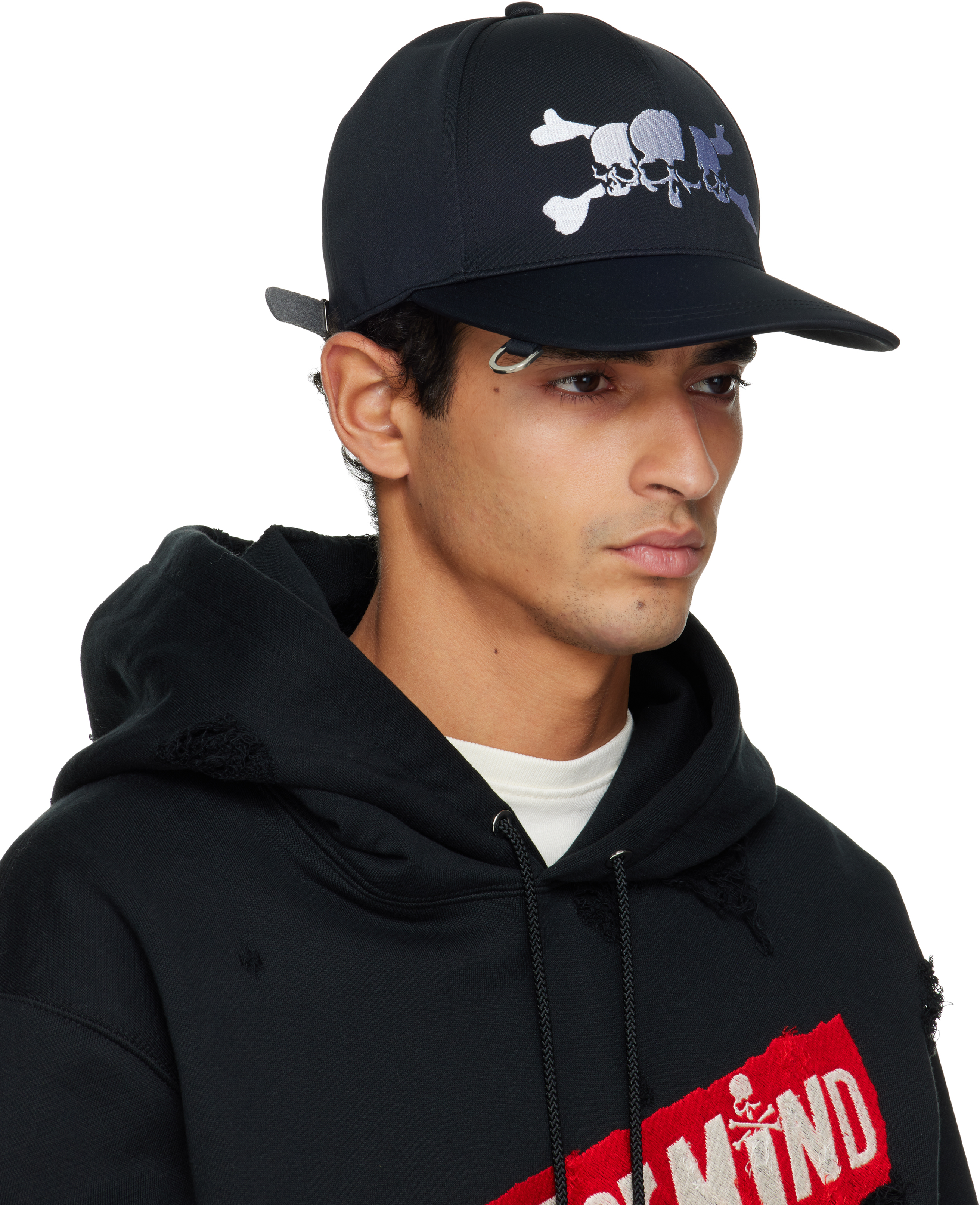 Mastermind Japan Black Mj Asura Skull Cap In Black