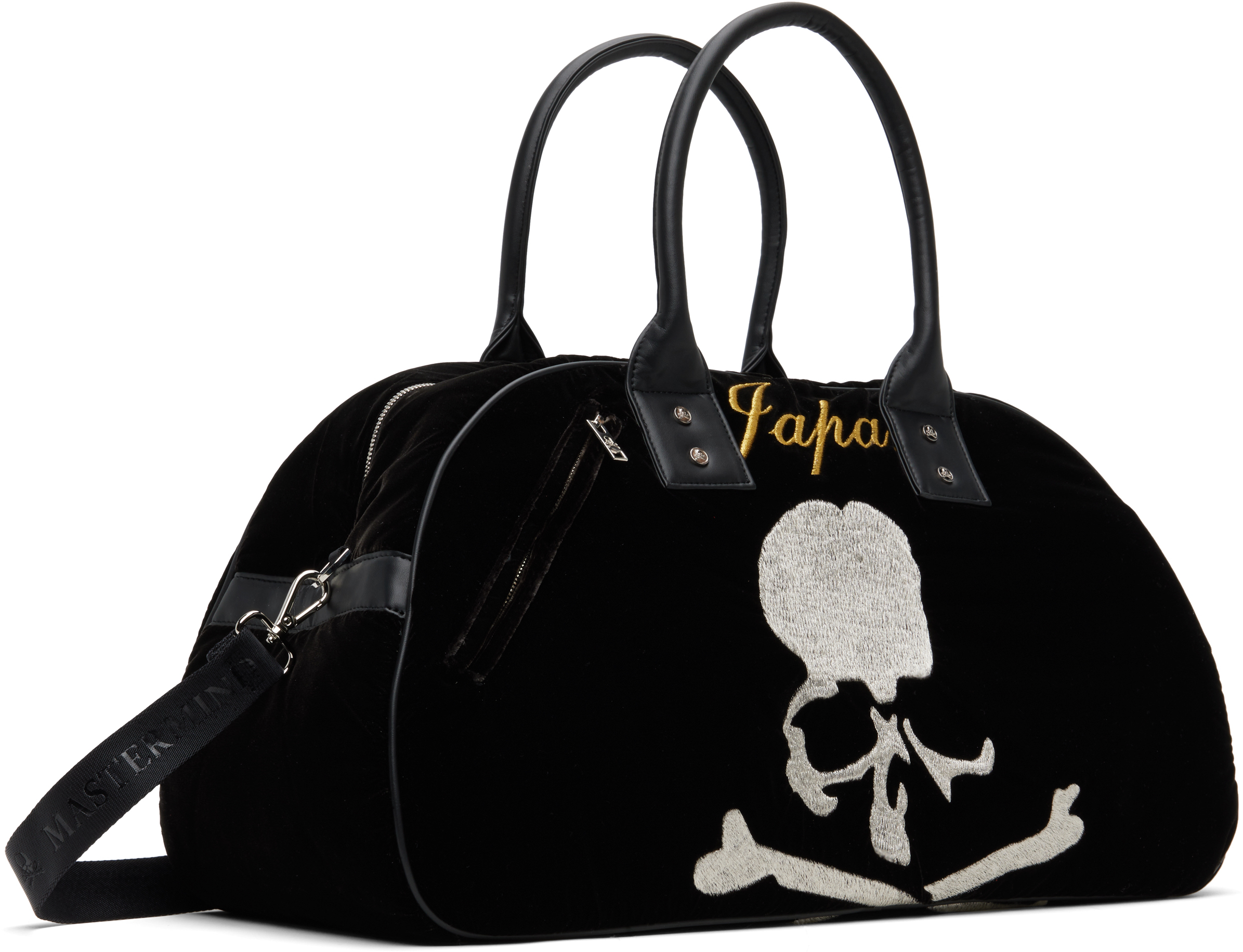Mastermind Japan Black 'mj' Traveling Bag In Black