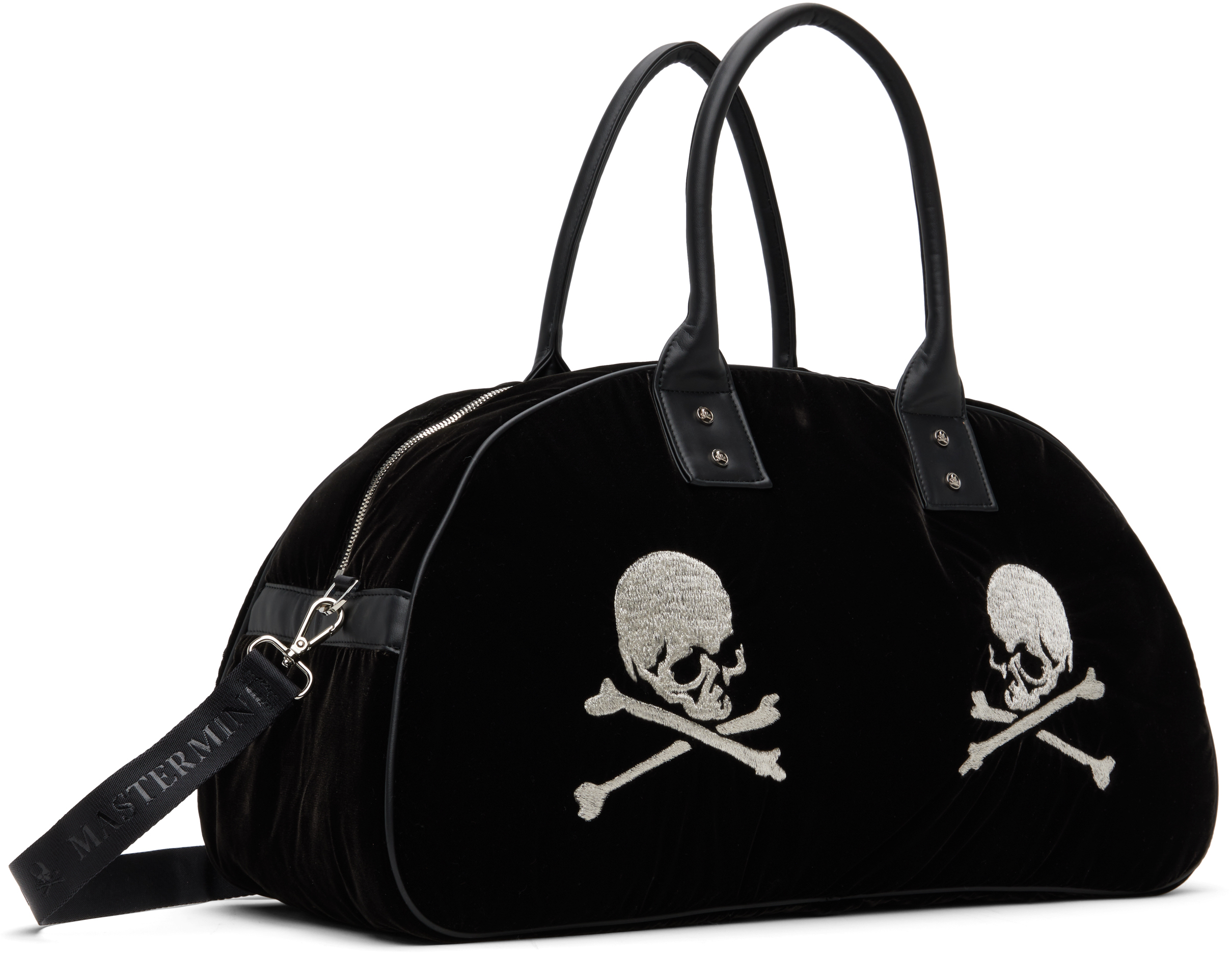 Mastermind Japan Black 'mj' Traveling Bag In Black