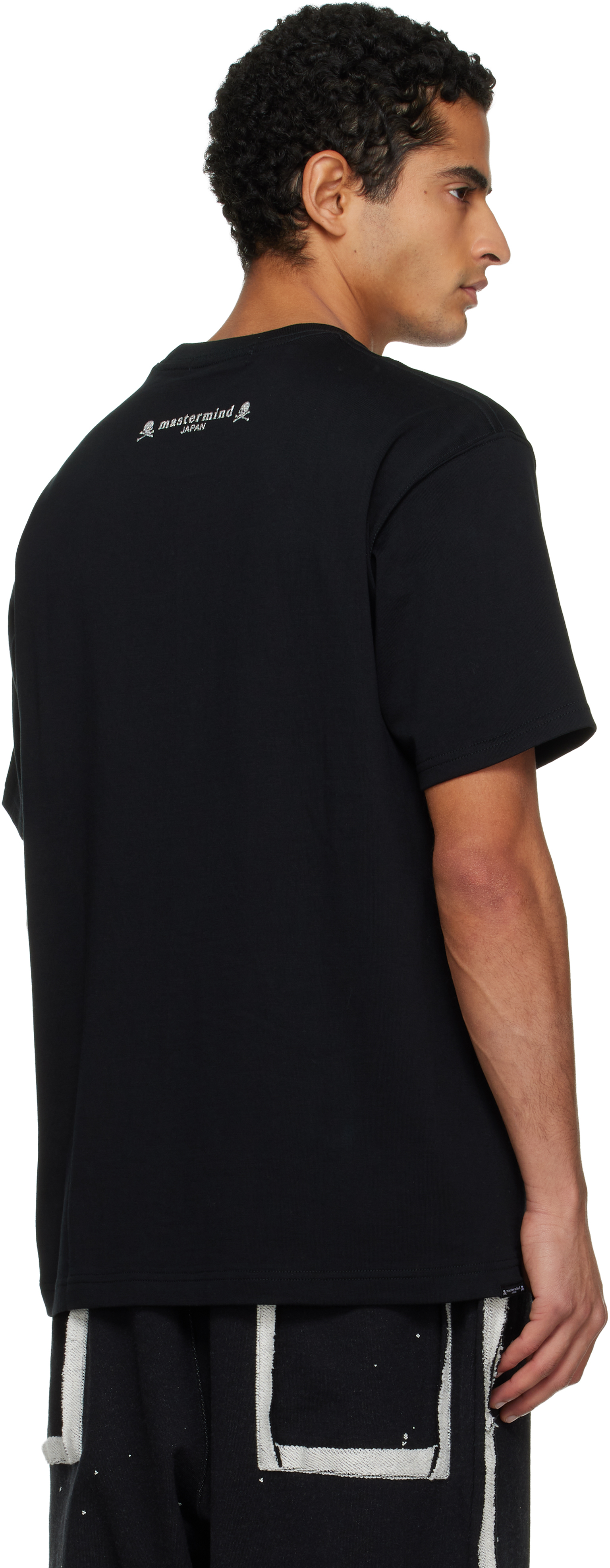 Mastermind Japan Black Loopwheel Ss T-shirt In Black