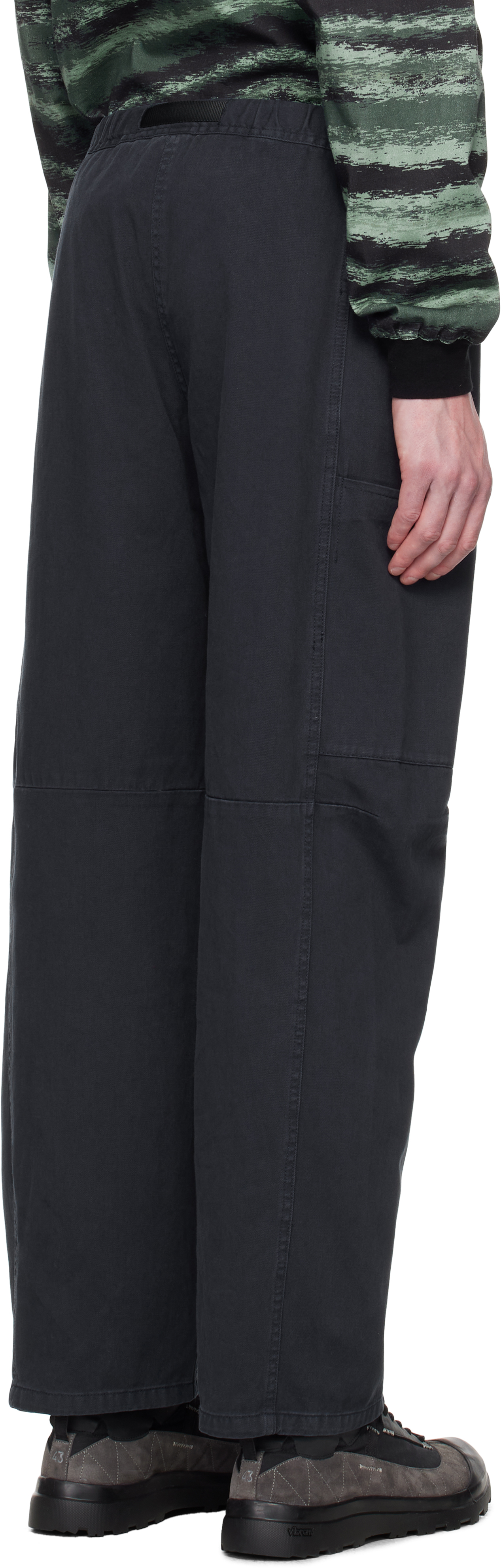 Gramicci Navy Voyager Cargo Pants In Double Navy