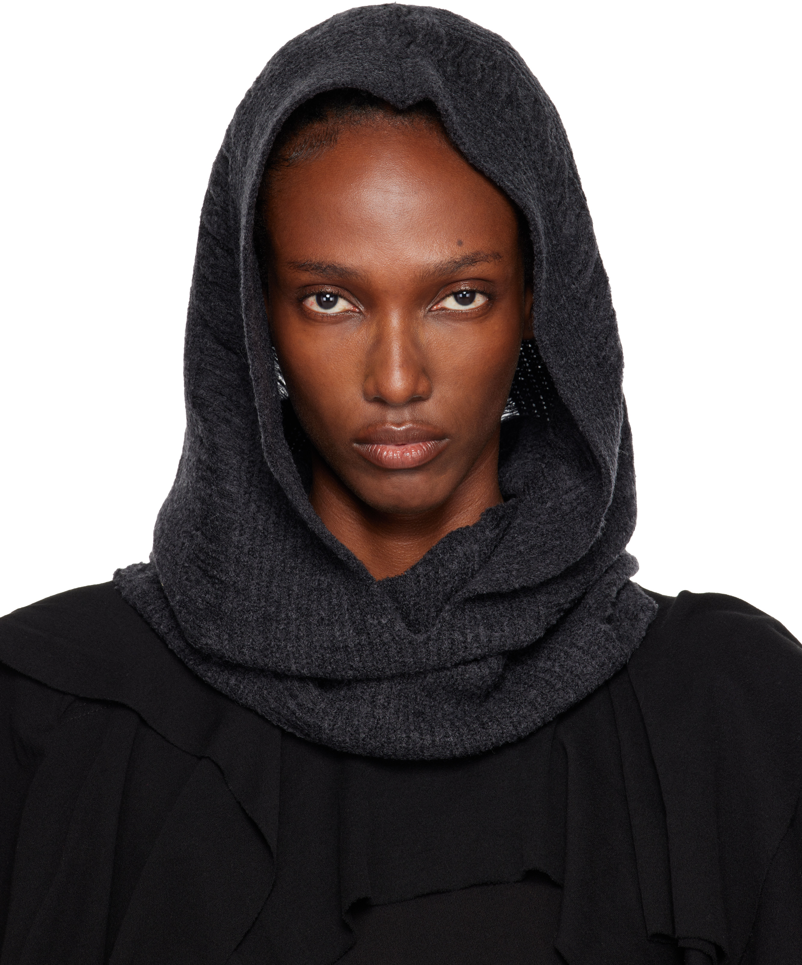 YOHJI YAMAMOTOのグレー Laddered バラクラバがセール中