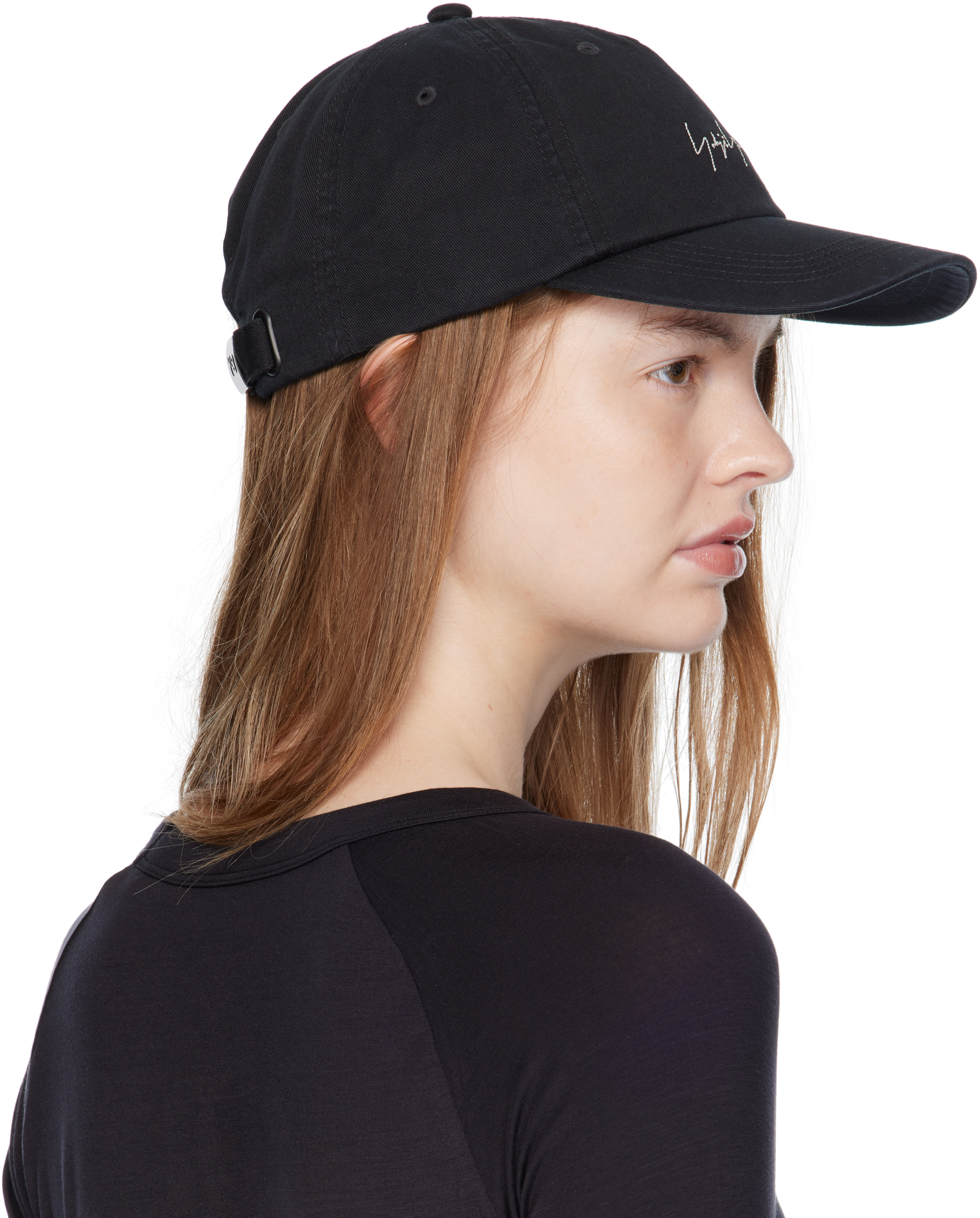 Yohji Yamamoto Black Y-3 Kuro Dad Cap In Black