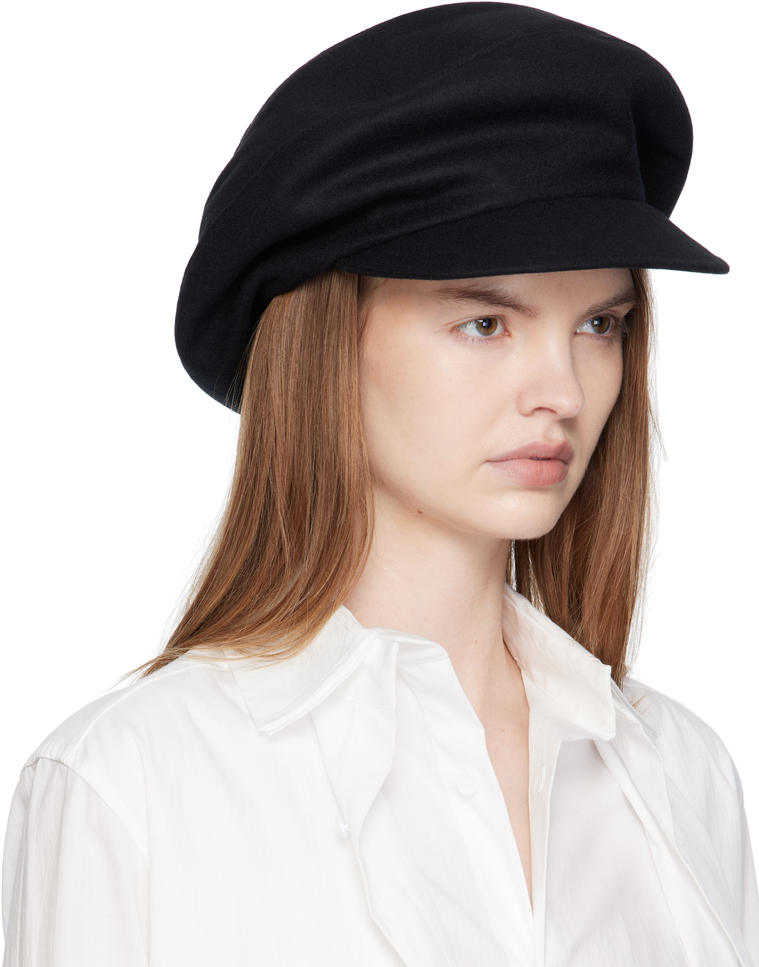 Yohji Yamamoto Black Top Crown Casquette In Black