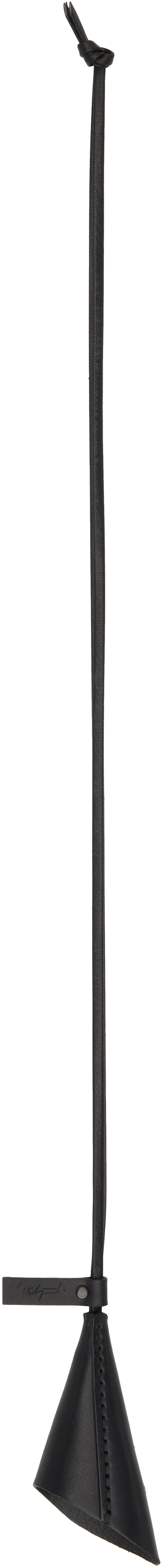 Yohji Yamamoto Black Key Necklace Keychain In Black