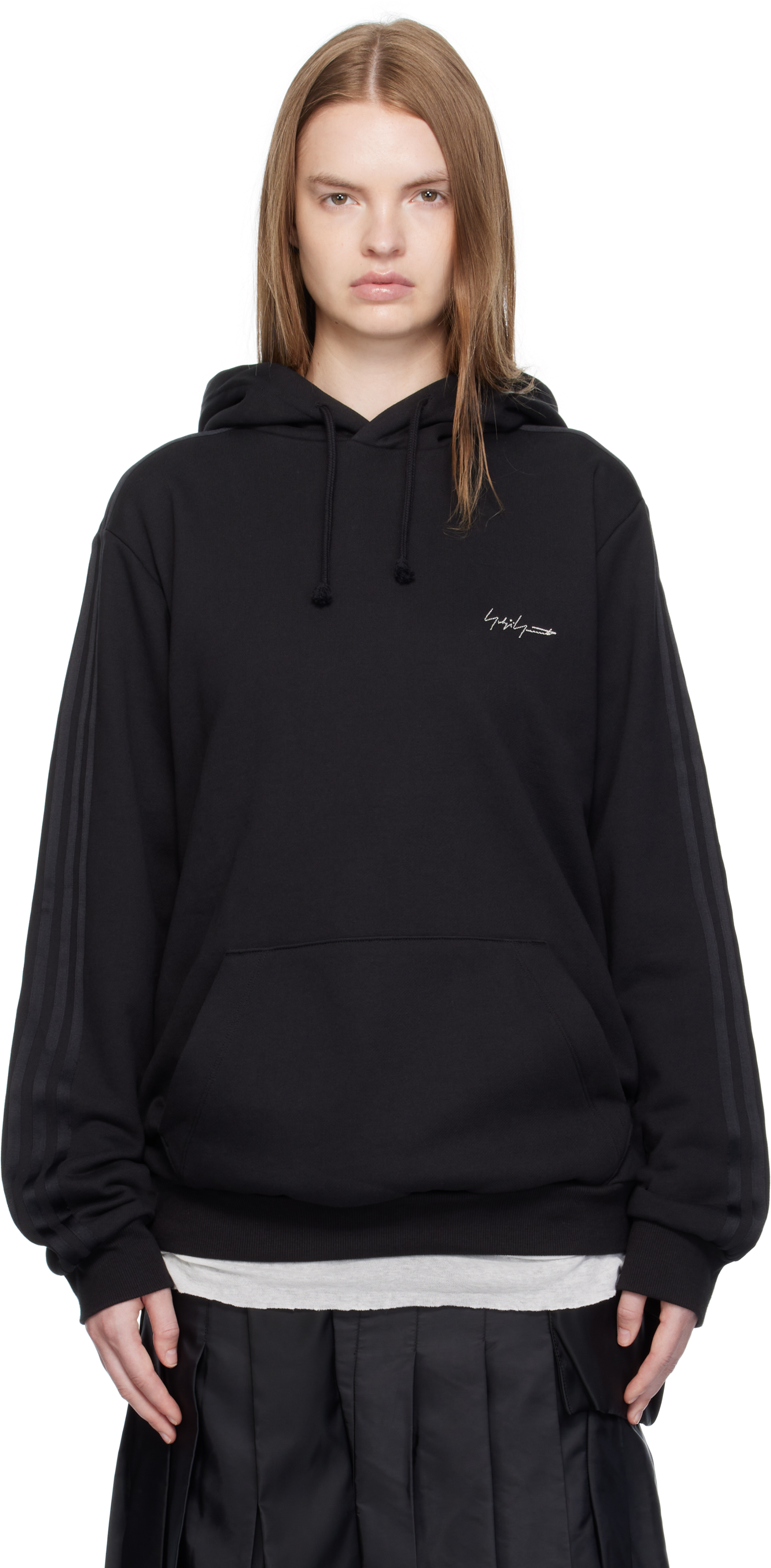 Yohji Yamamoto Black Y-3 Kuro Hoodie In Black