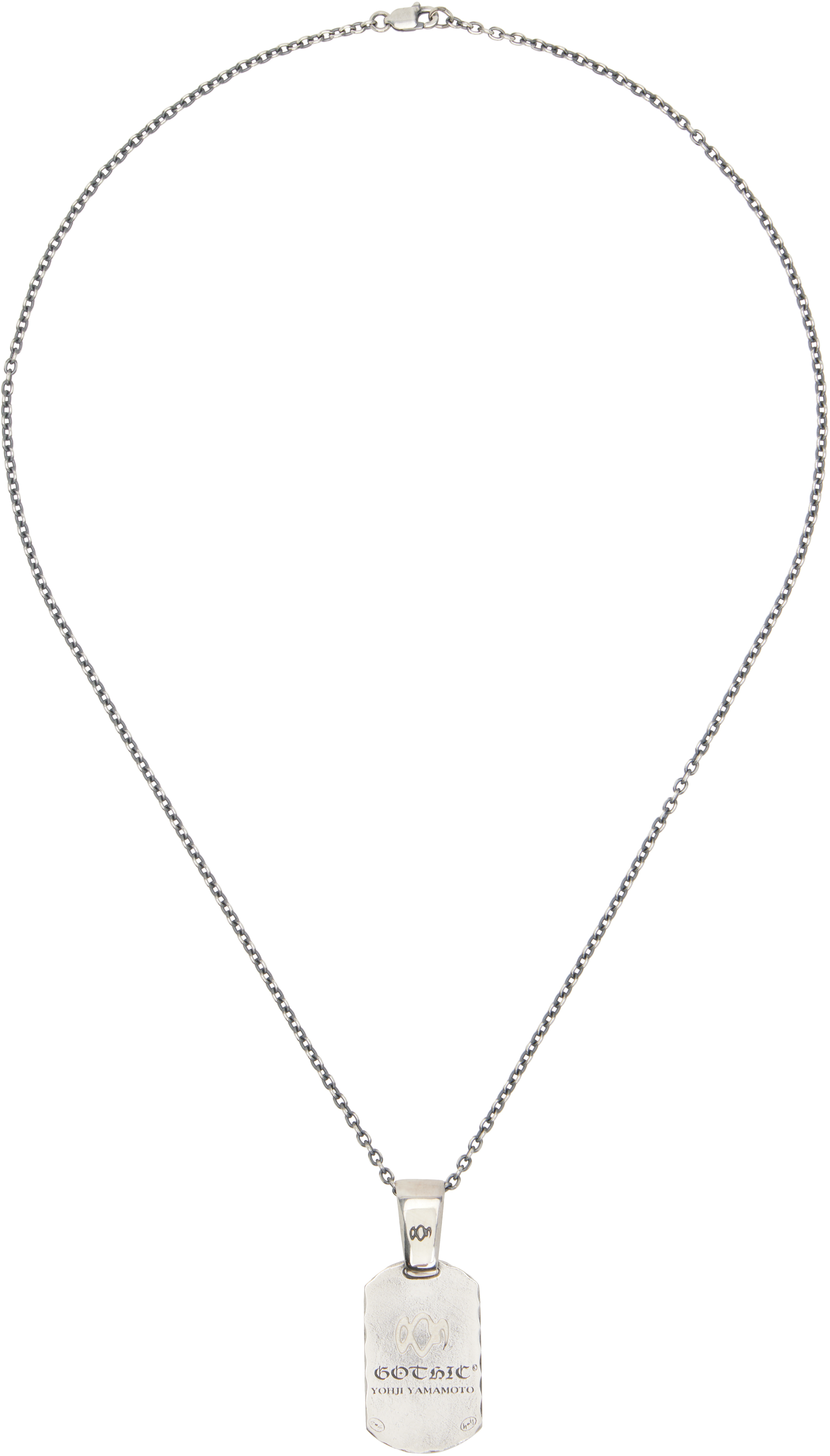Dock Tag Pendant Necklace by YOHJI YAMAMOTO on Sale