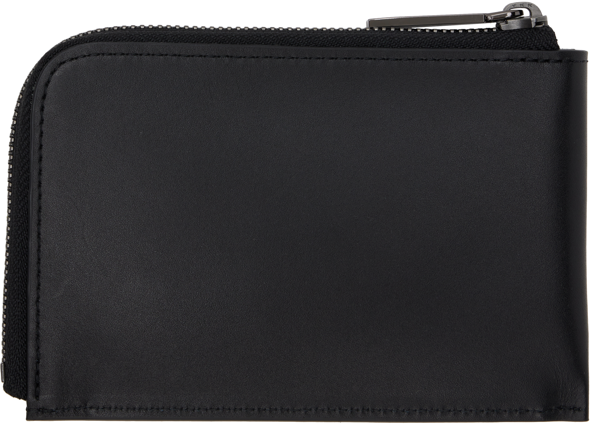 Yohji Yamamoto Black Plain Wallet In Black