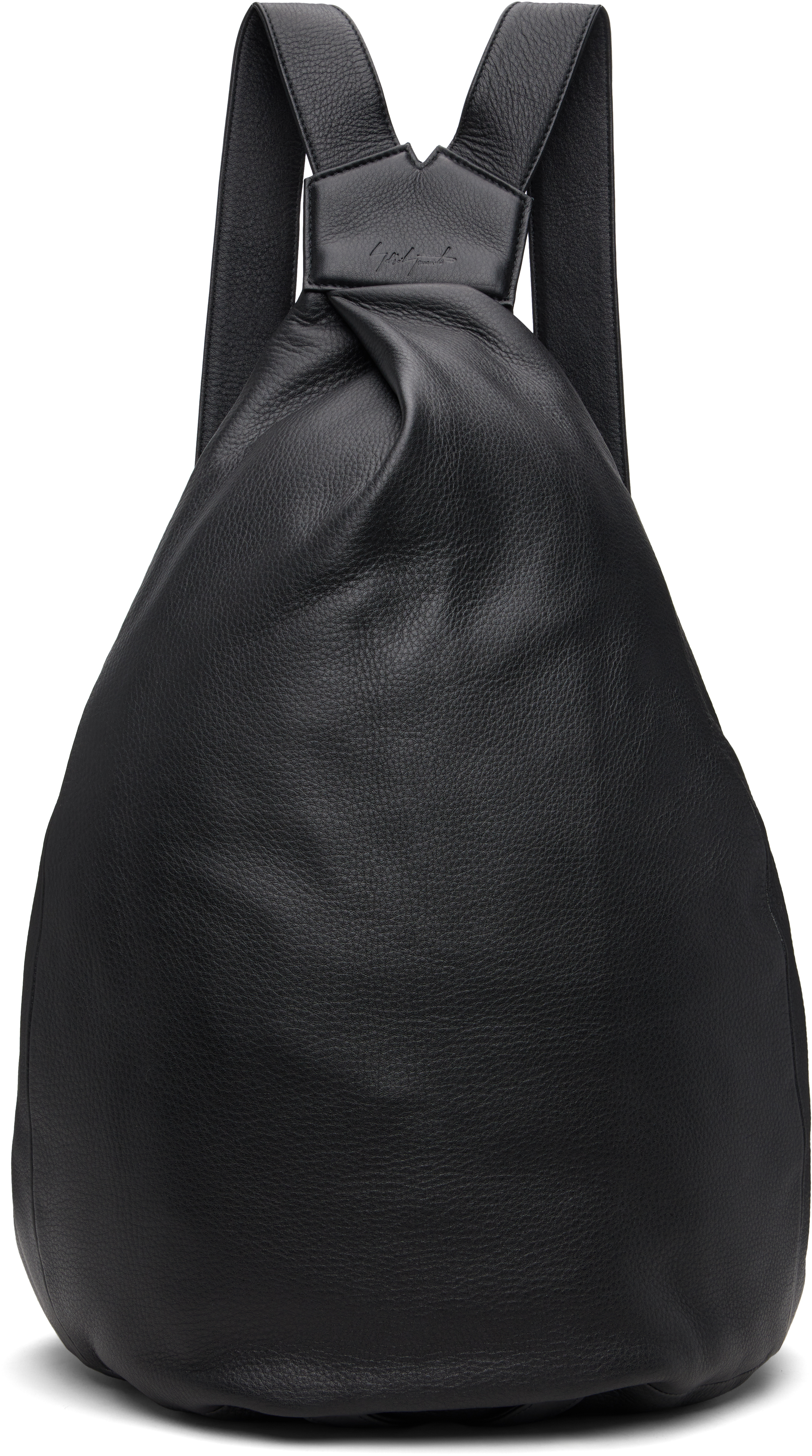 YOHJI YAMAMOTO: Black Y Big Backpack | SSENSE