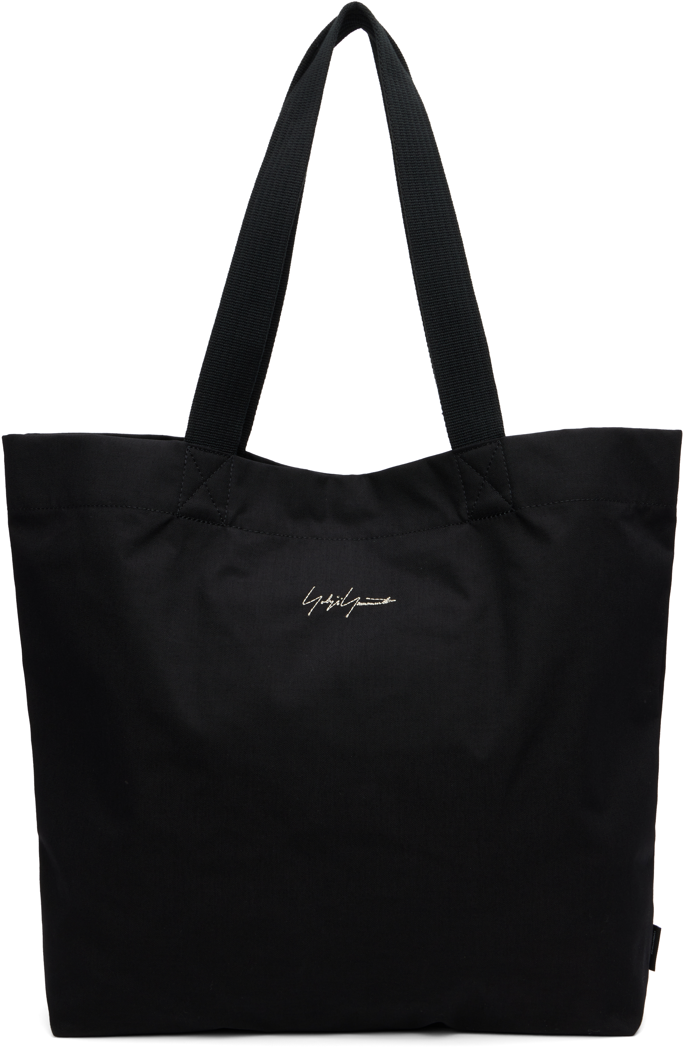 YOHJI YAMAMOTO: ブラック Y-3 KURO キャンバス トートバッグ