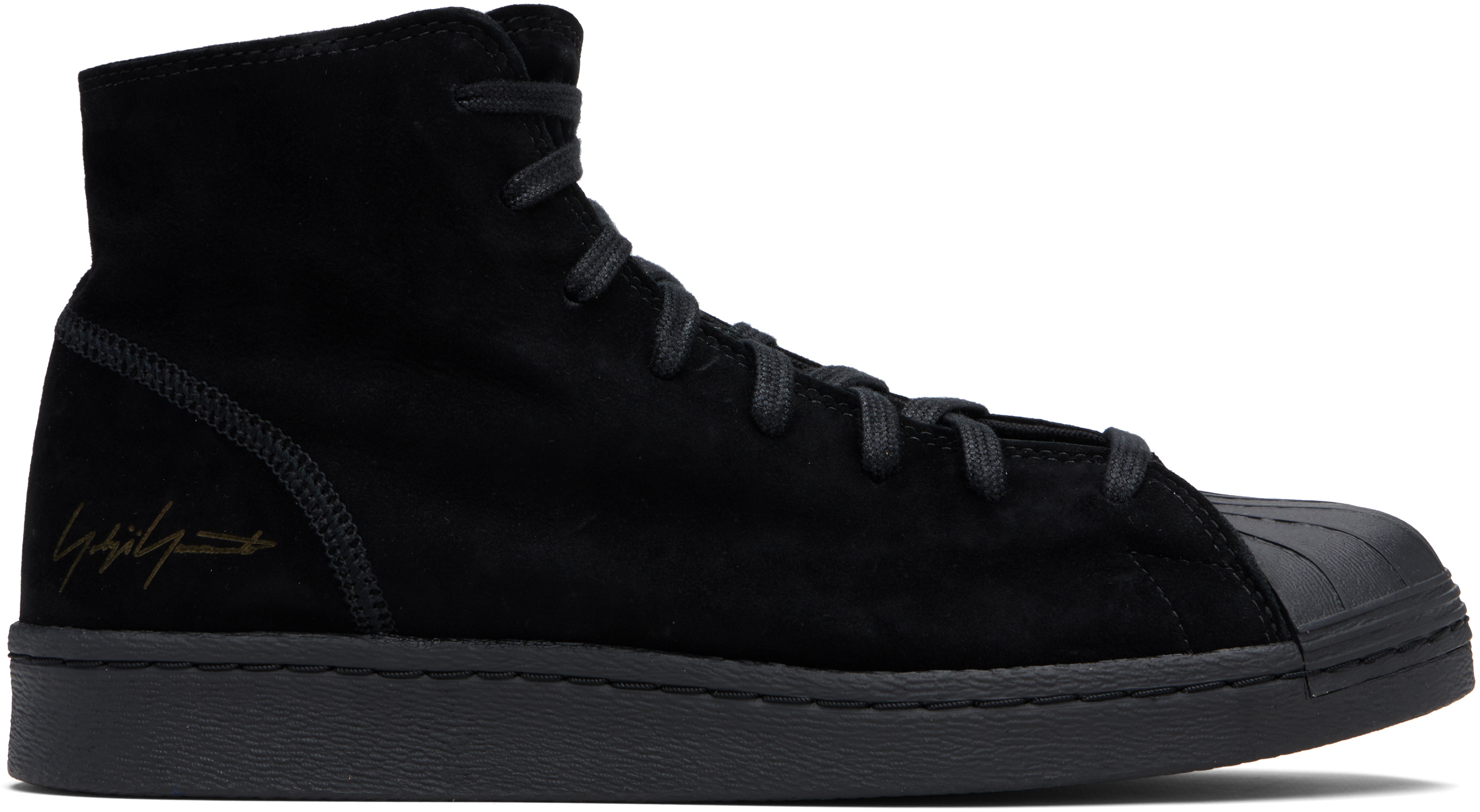 美品 20SS Y-3 YOHJI PRO BLACK 本革 スエード シューズ YOHJI YAMAMOTO: ブラック Y-3 KURO Pro Model スニーカー