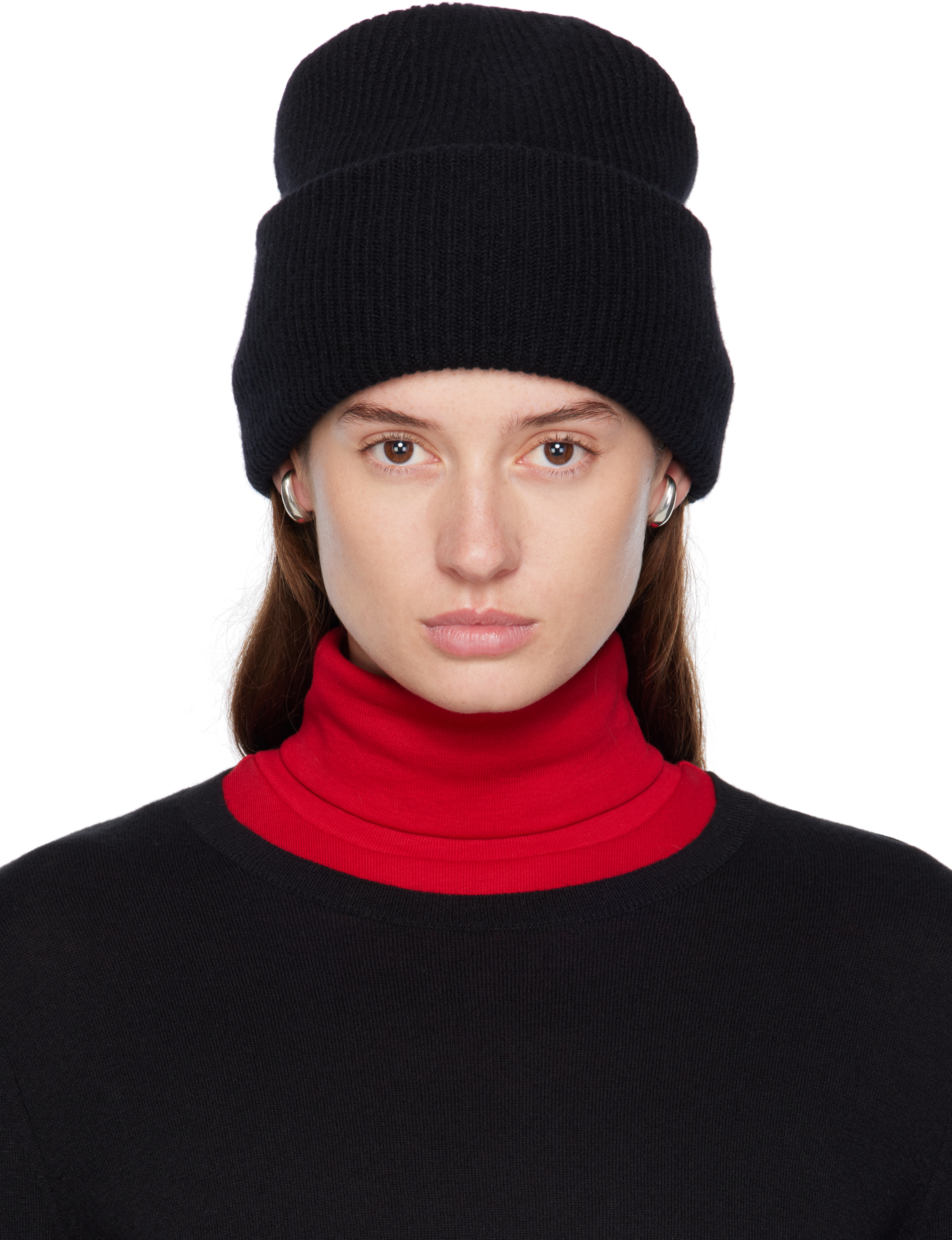 【未使用・タグ付】〈LANEUS〉BEANIE/ブラック Black 'The Stockholm' Beanie by LISA YANG on Sale