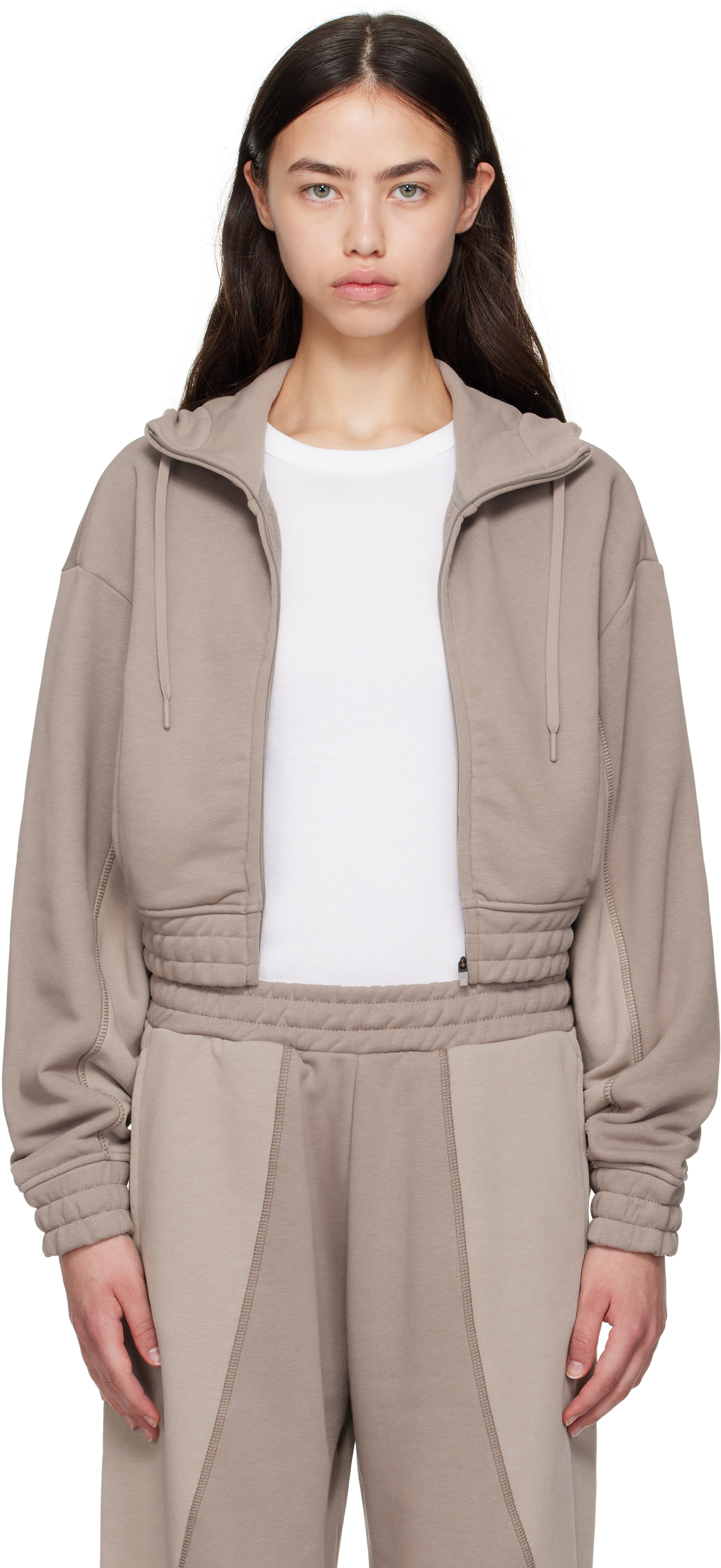 Gray FKA twigs Edition Club Cropped Hoodie