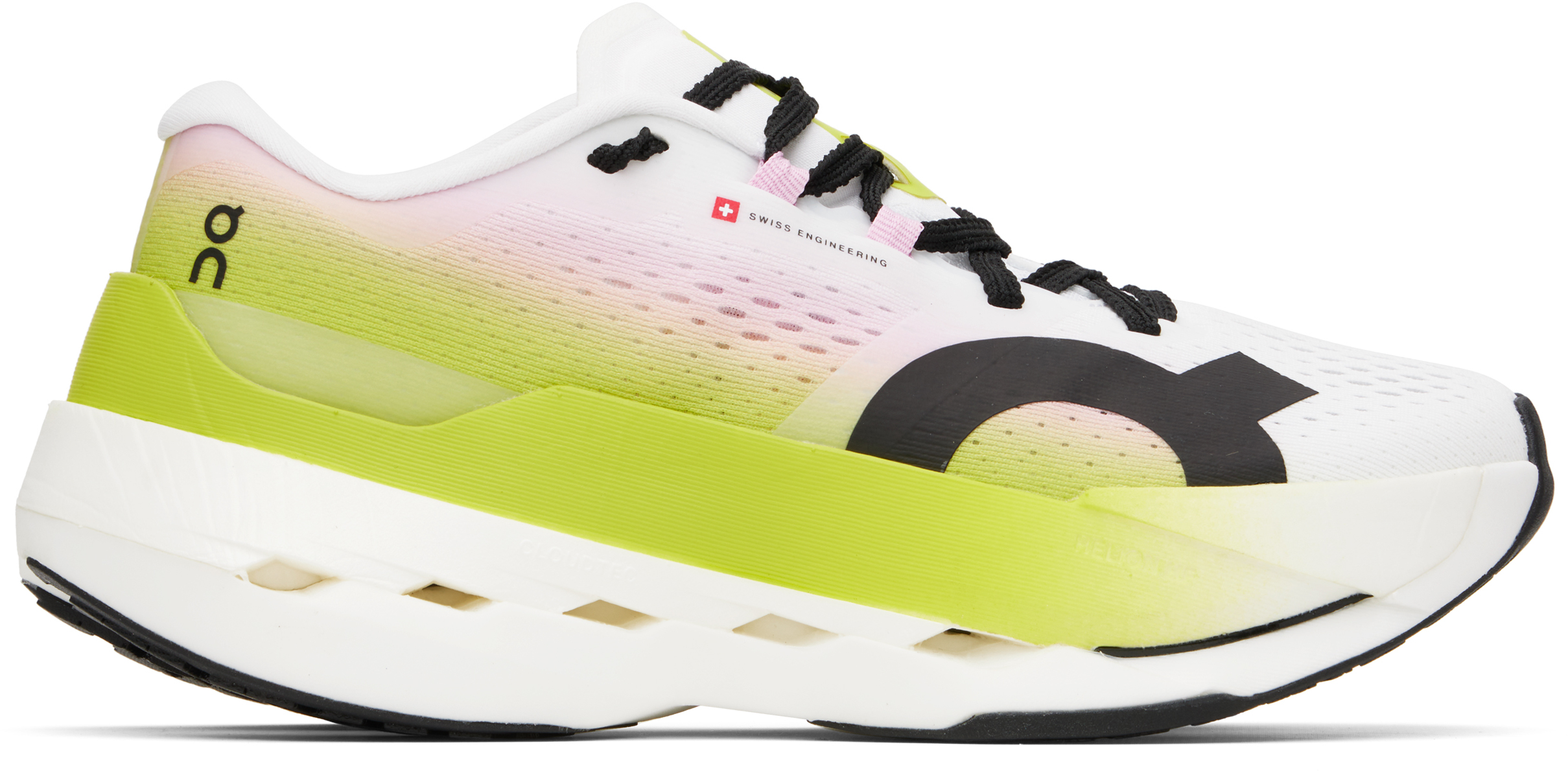 On White & Green Clouboom Max Sneakers