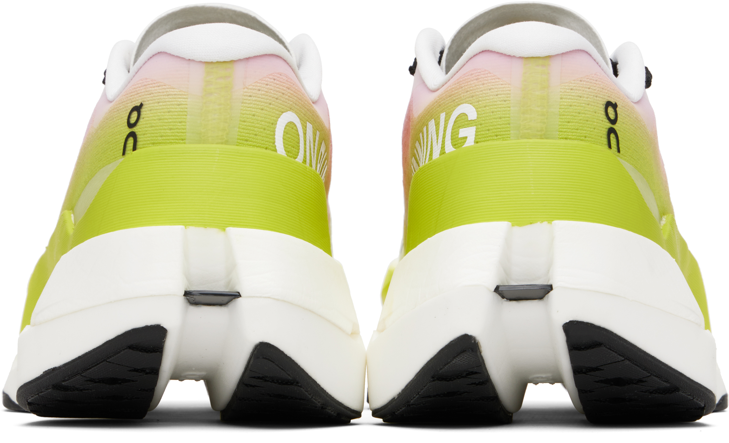 On White & Green Clouboom Max Sneakers