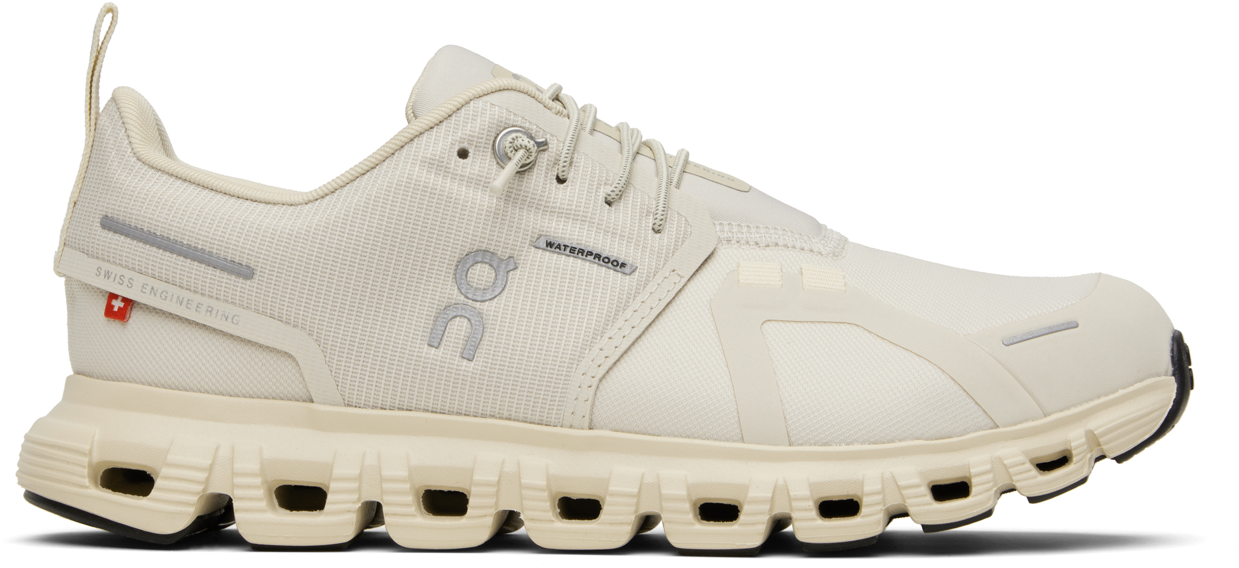 Beige Cloud 6 Waterproof Sneakers by On on Sale display picture 1