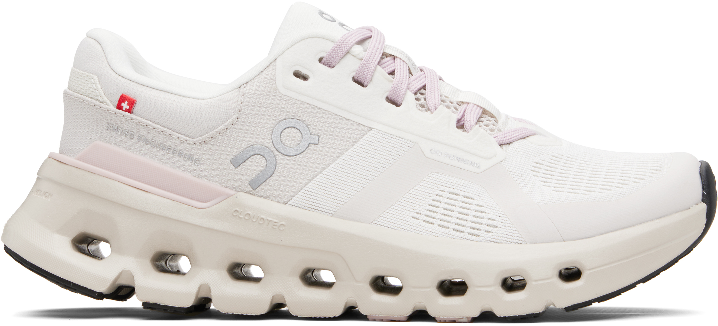 On Off-white & Pink Cloudrunner 2 Waterproof Sneakers