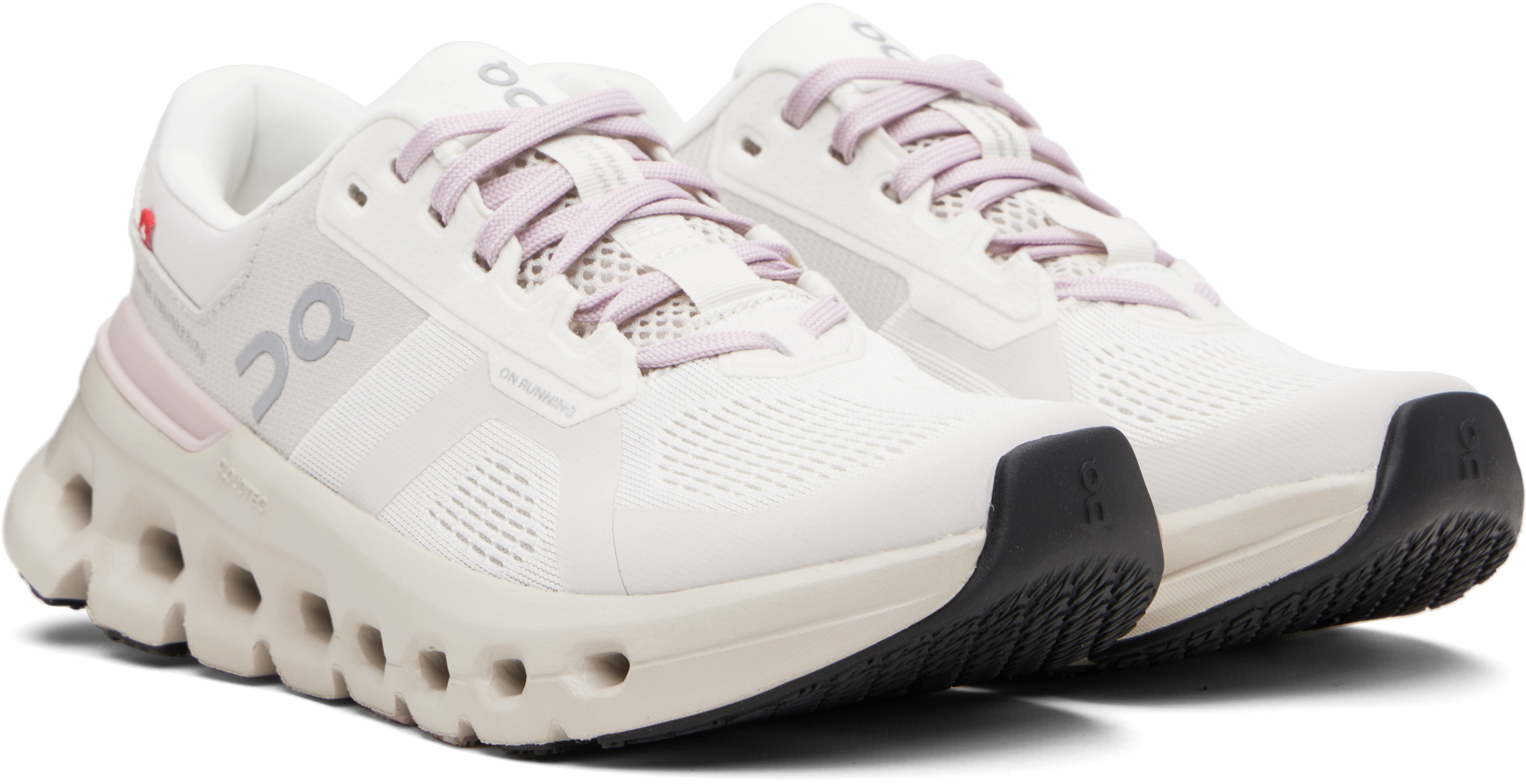 On Off-white & Pink Cloudrunner 2 Waterproof Sneakers