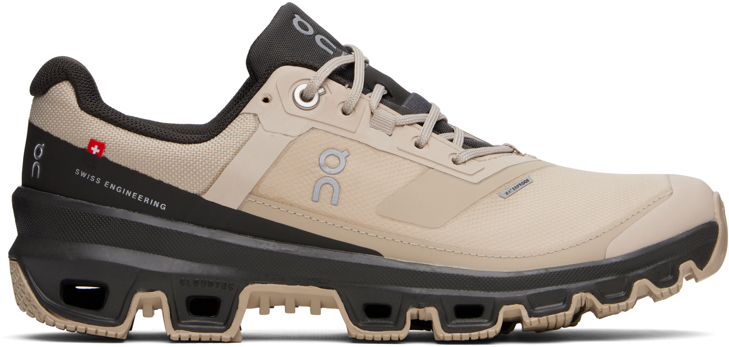 ON BEIGE CLOUDVENTURE DNA WP SNEAKERS