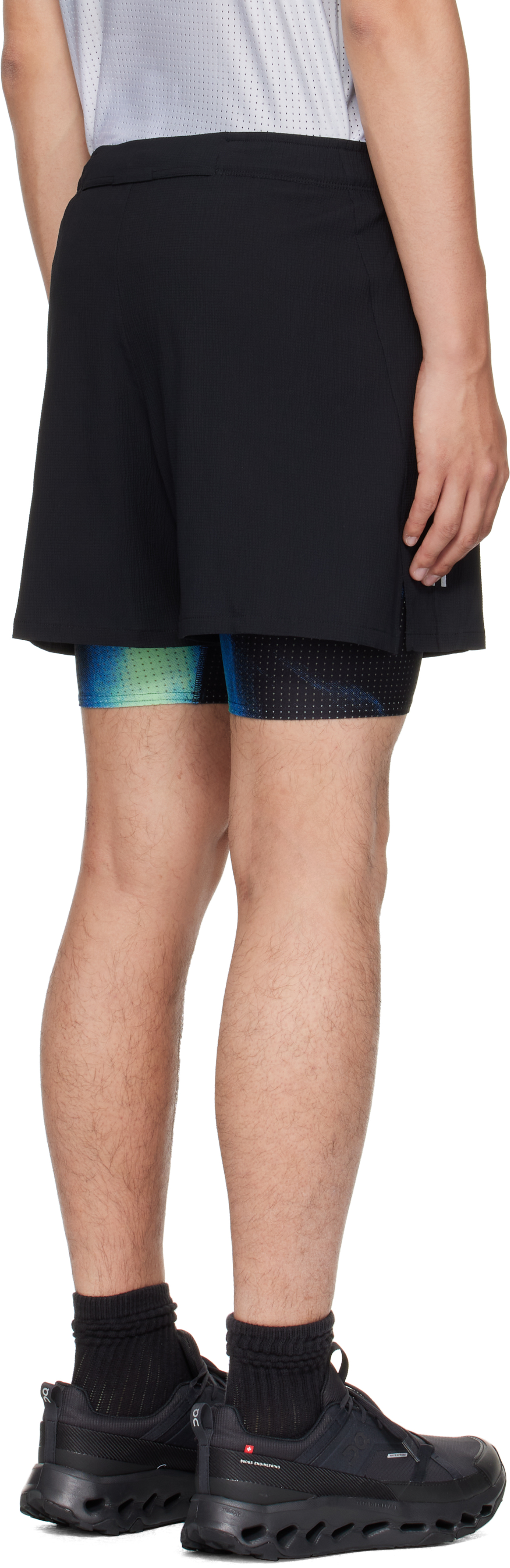 On Black Pace Shorts In Black