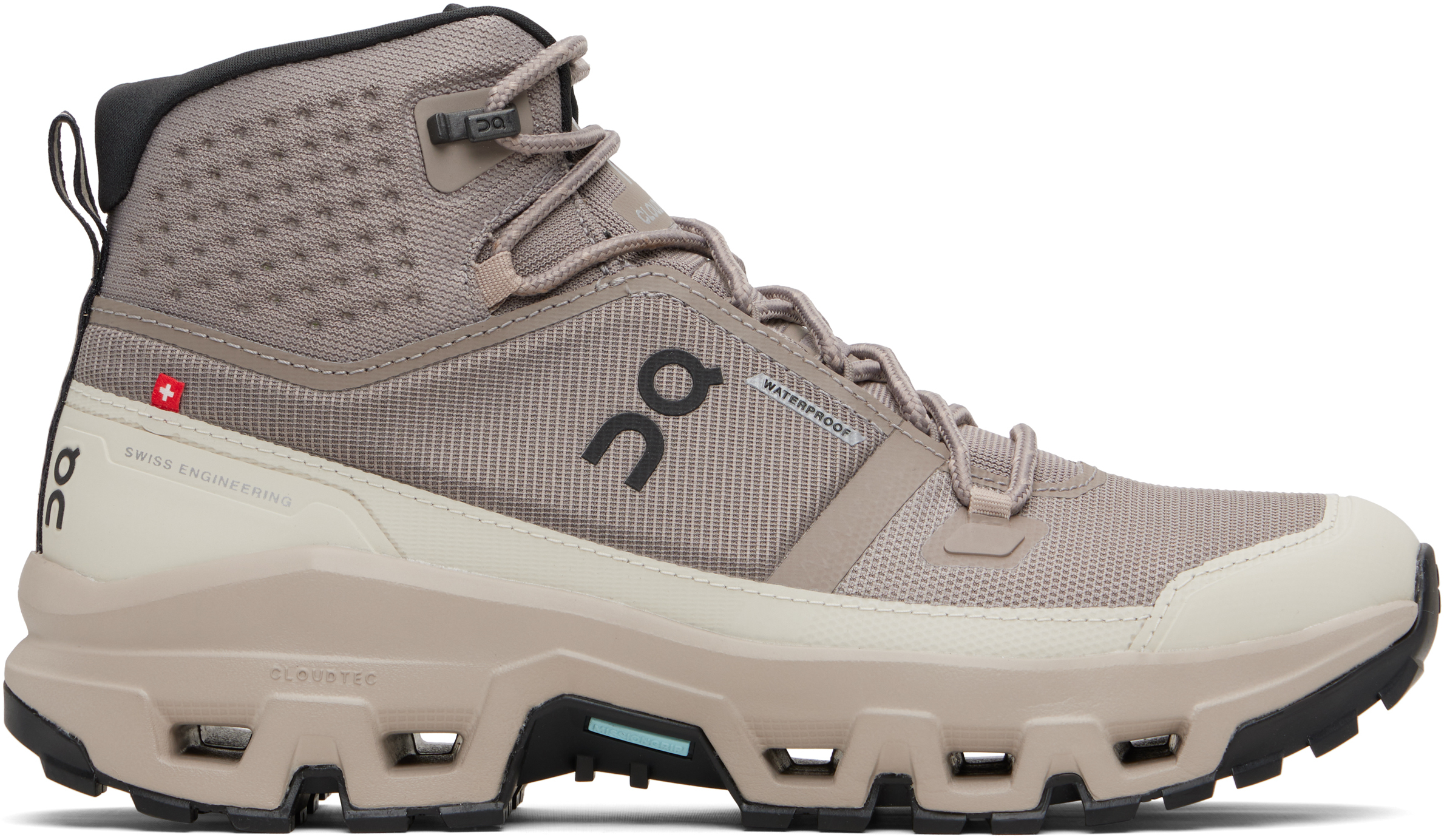 On Gray Cloudrock Mid Waterproof Sneakers