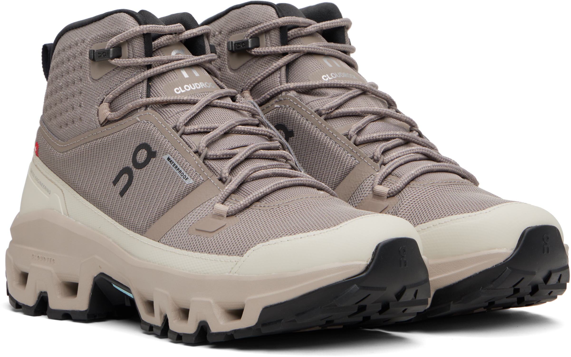 On Gray Cloudrock Mid Waterproof Sneakers