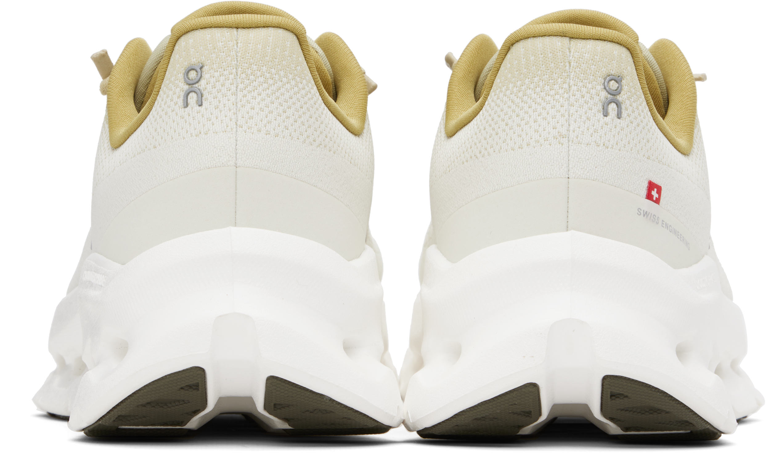 On Khaki Cloudtilt Sneakers In White