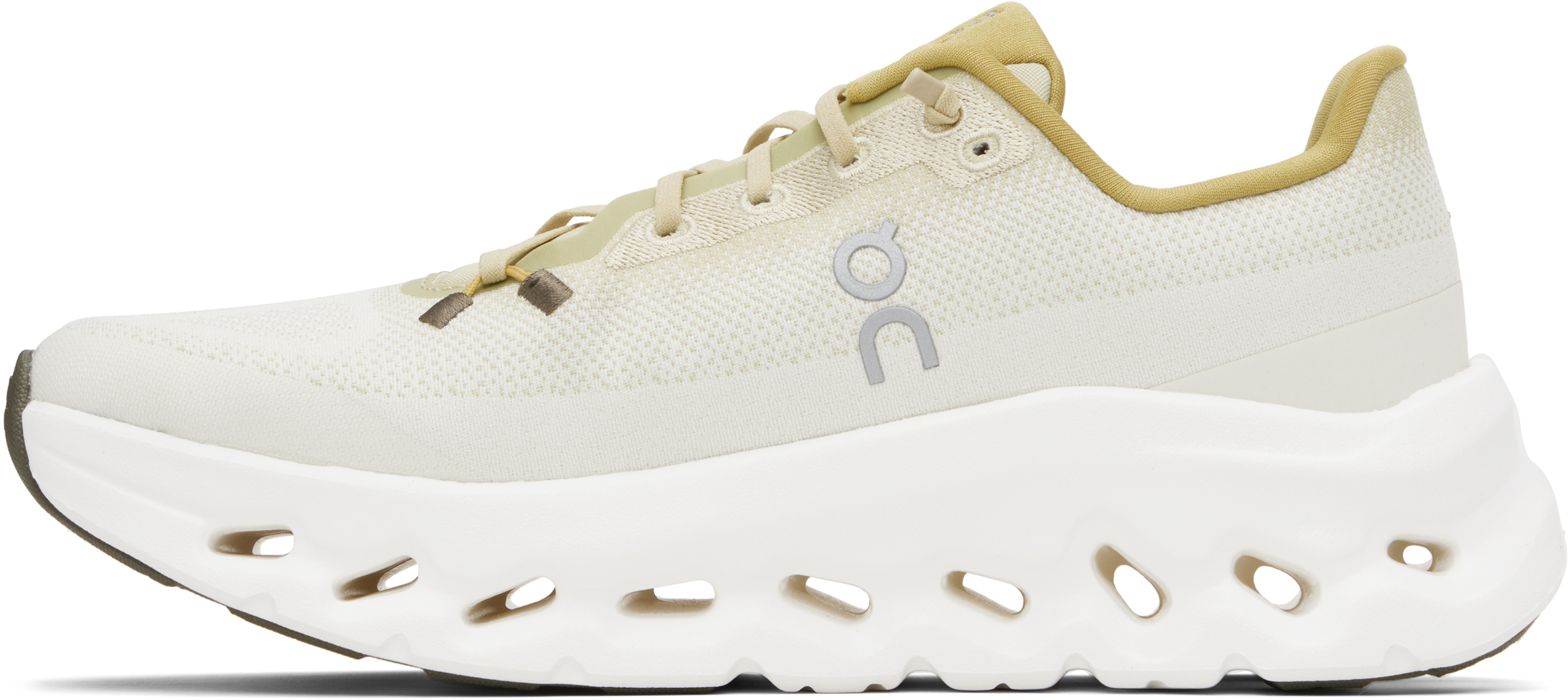 On Khaki Cloudtilt Sneakers In White