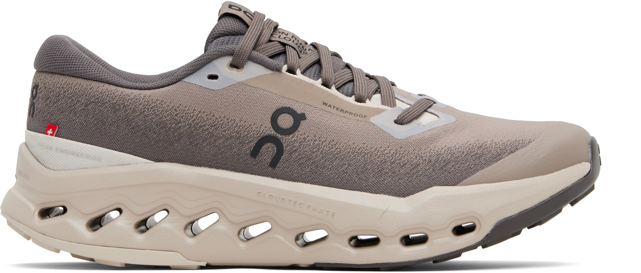 On: Gray Cloudsurfer Trail 2 Waterproof Sneakers | SSENSE