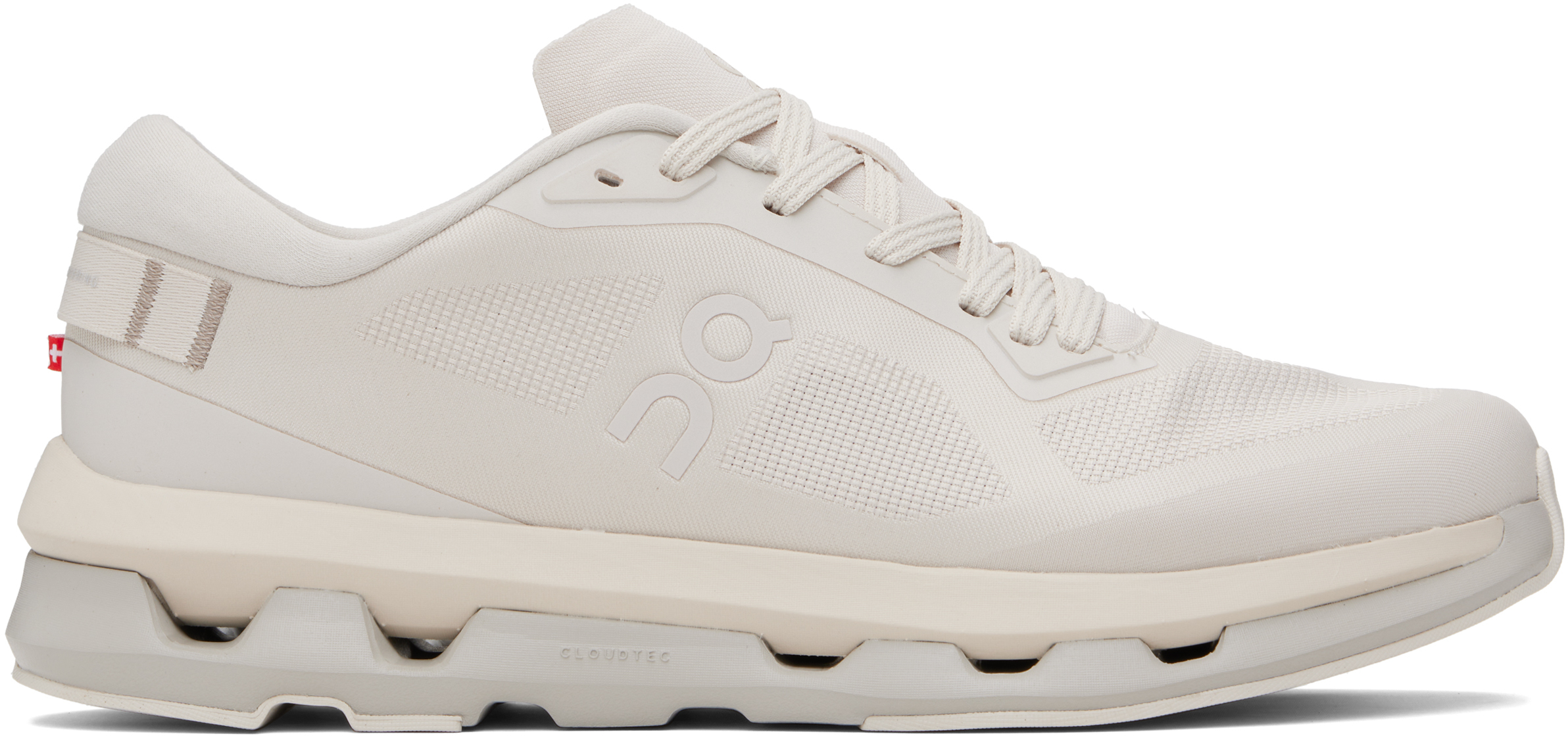 On Beige Cloudze Sneakers In White