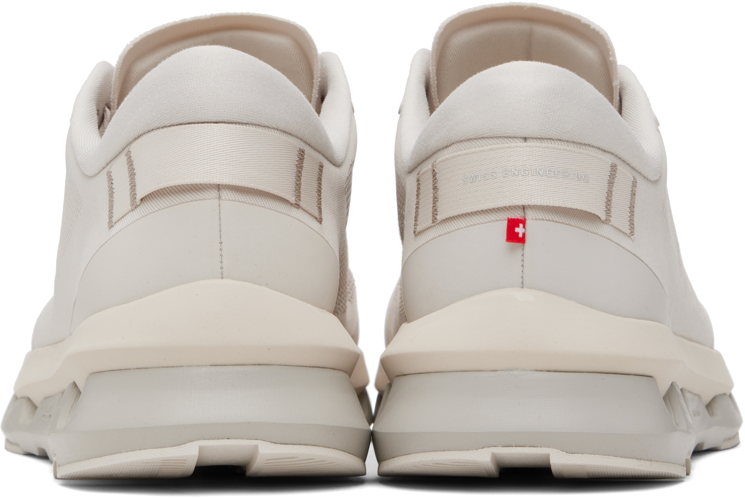 On Beige Cloudze Sneakers In White