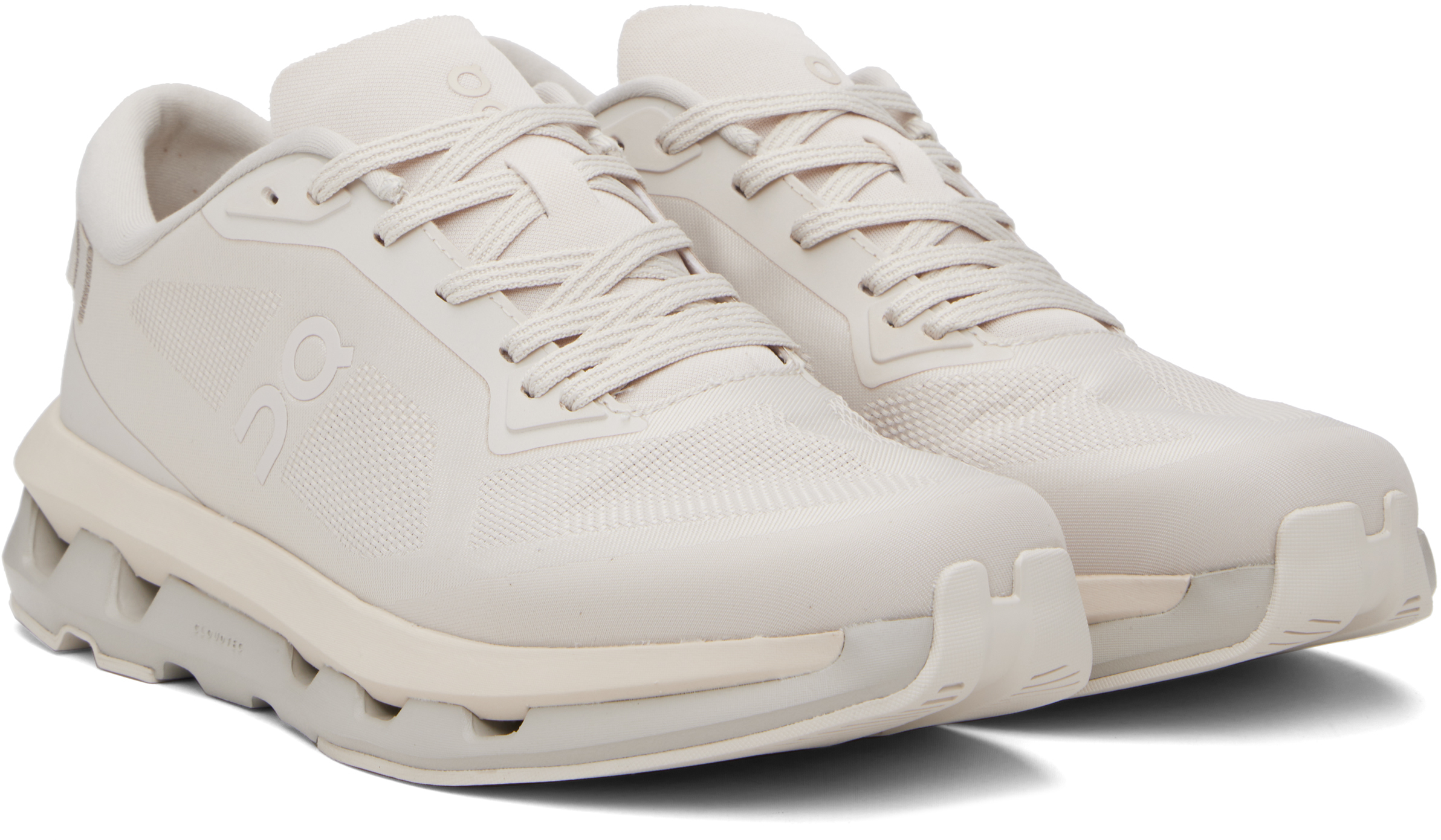 On Beige Cloudze Sneakers In White