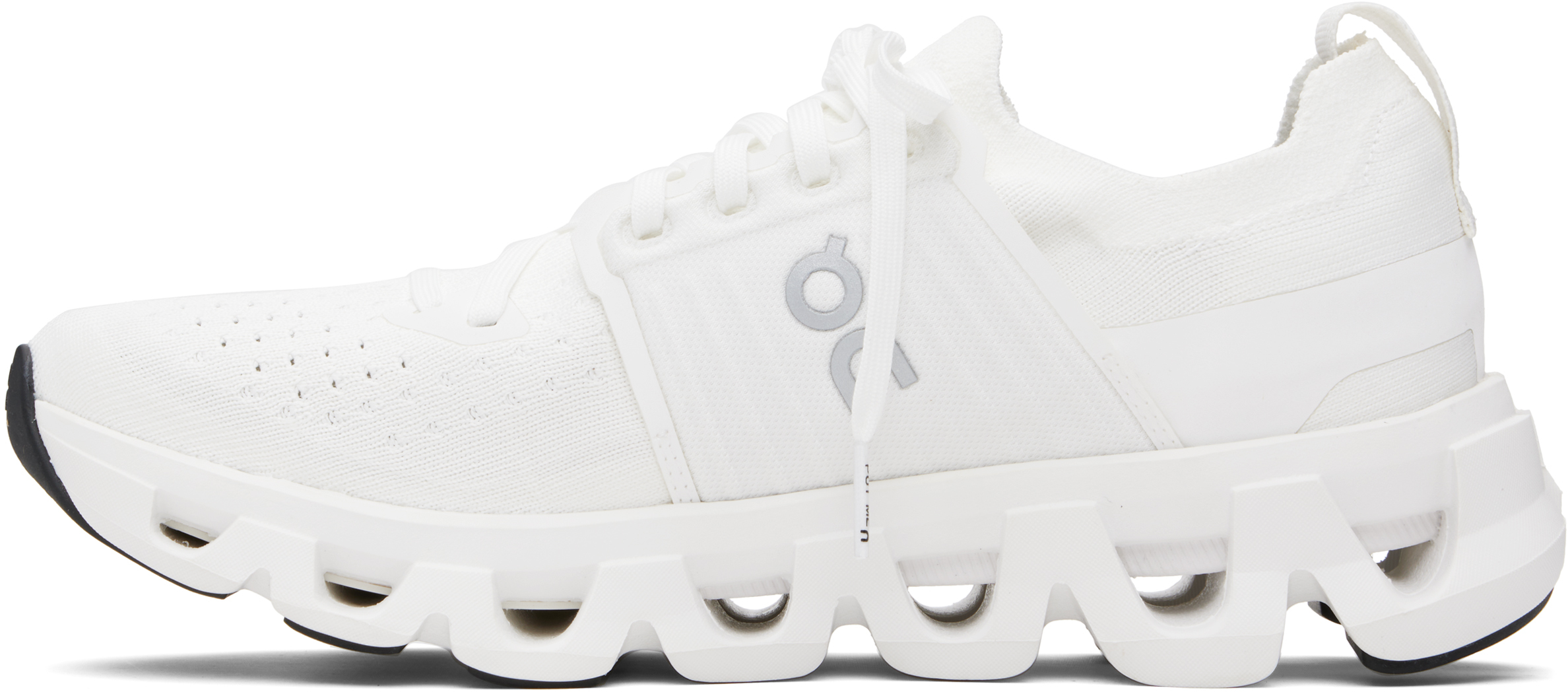 On Cloudswift 4 Rubber-trimmed Stretch-knit Running Sneakers In White