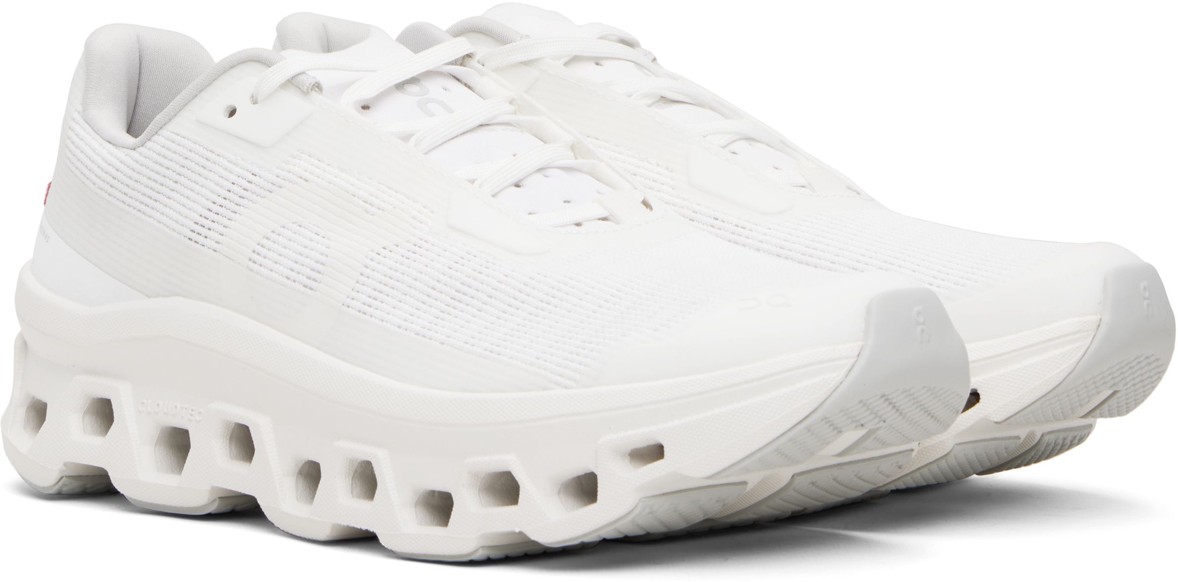 On White Cloudmster Void Sneakers In White