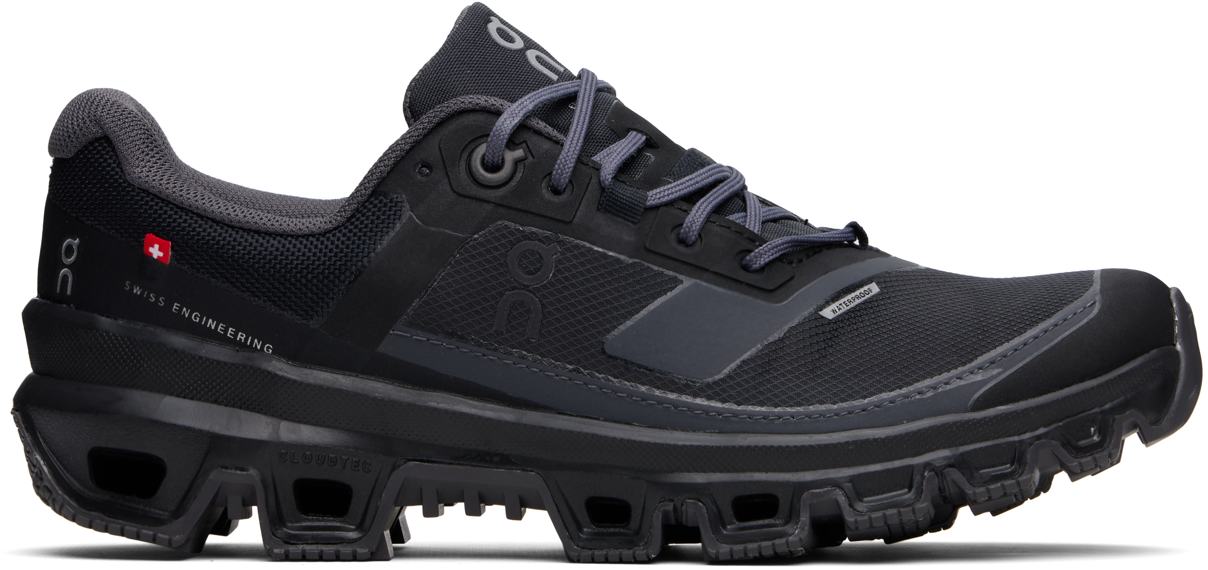 On Black Cloudventure Dna Wp Sneakers In Black | Eclipse