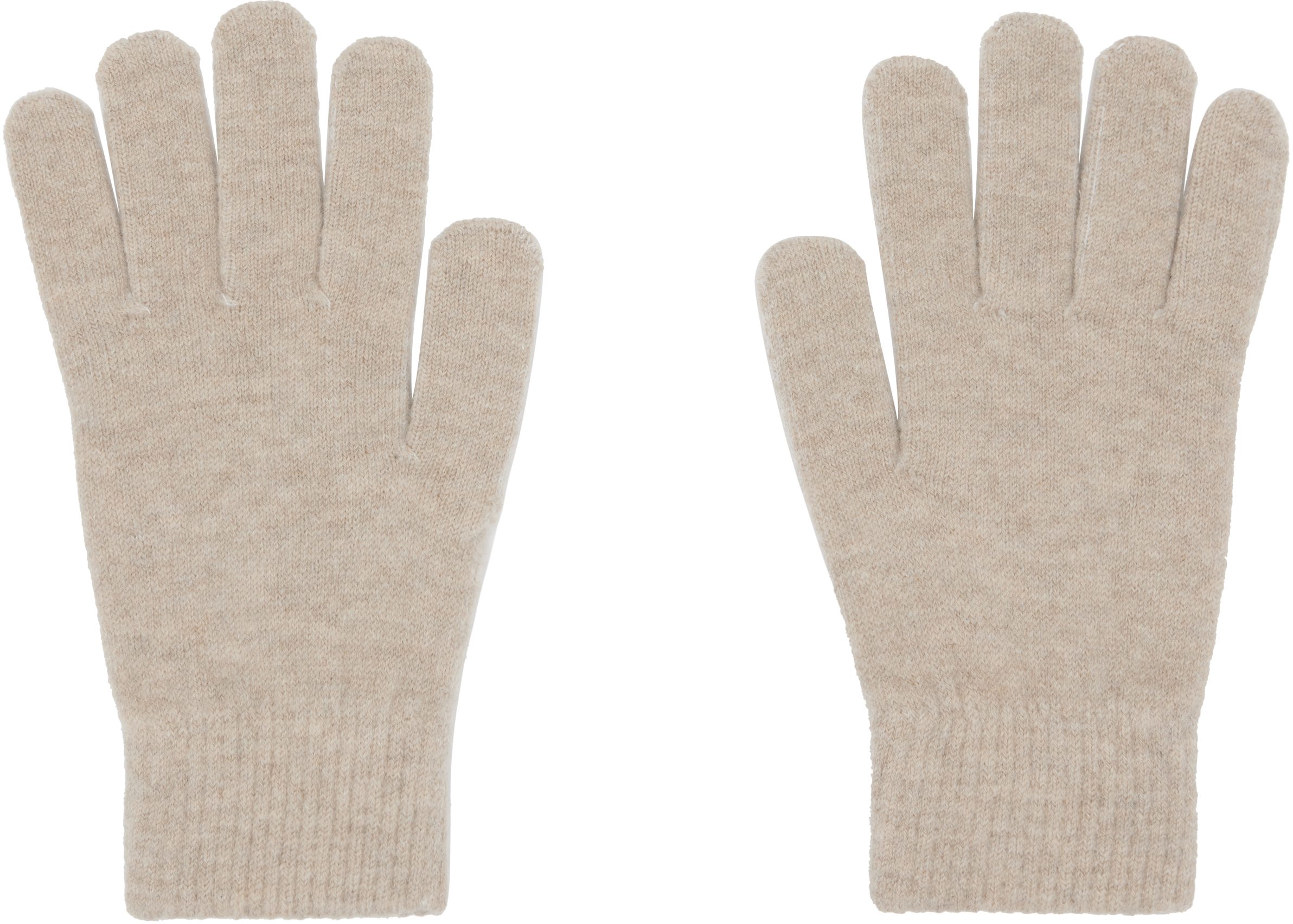 Yves Salomon Beige Cashmere Gloves In Neutral