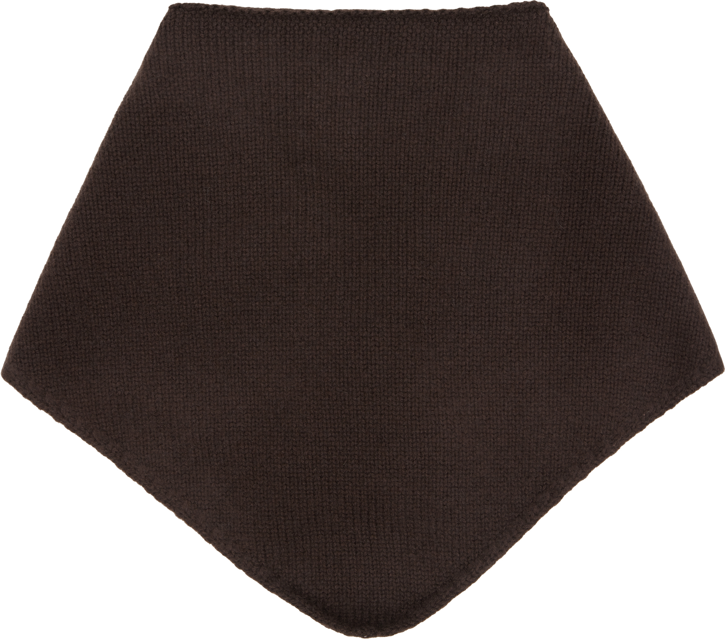 Yves Salomon Brown Cashmere Bandana Scarf