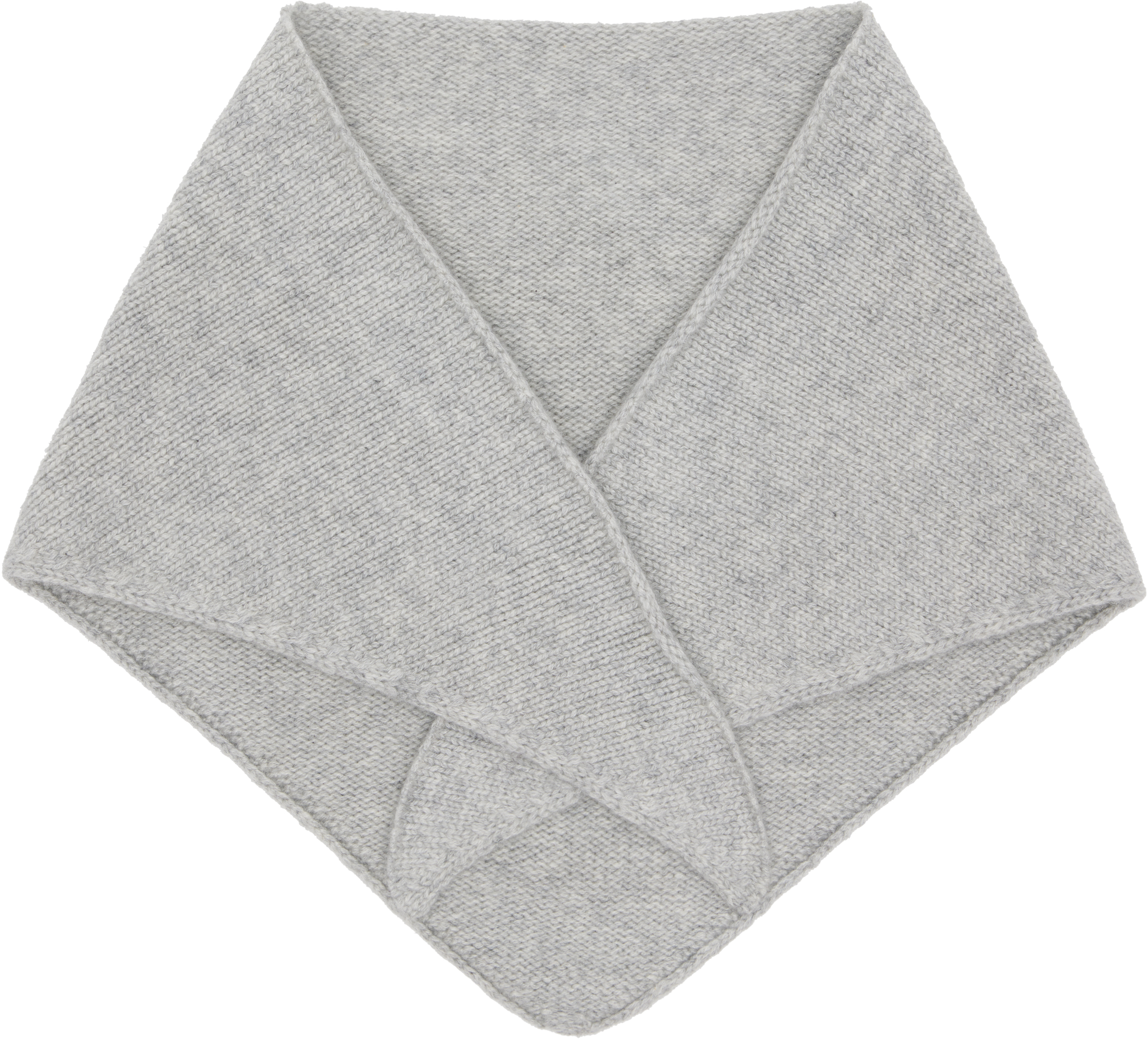 Yves Salomon Gray Cashmere Bandana Scarf