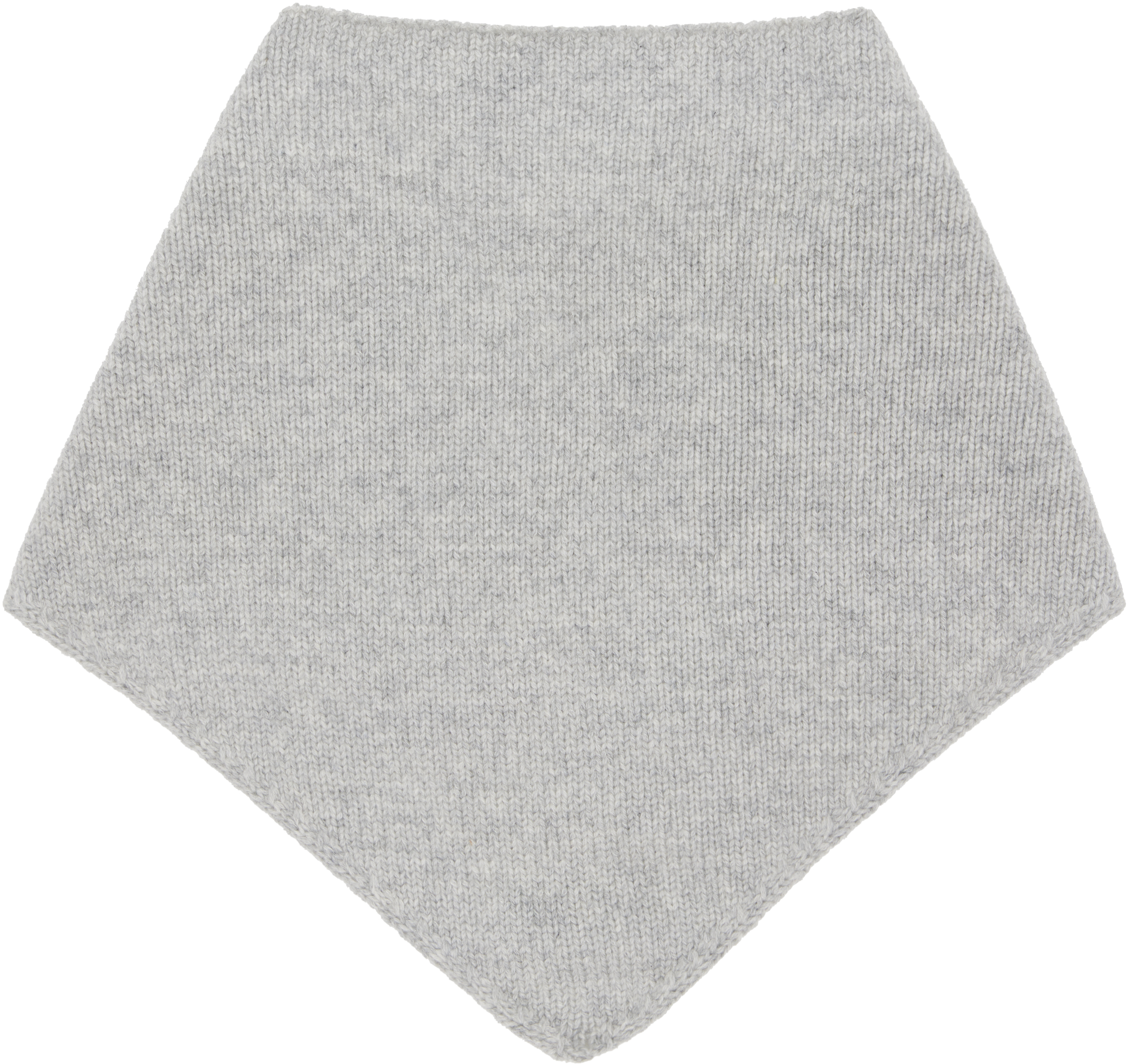 Yves Salomon Gray Cashmere Bandana Scarf