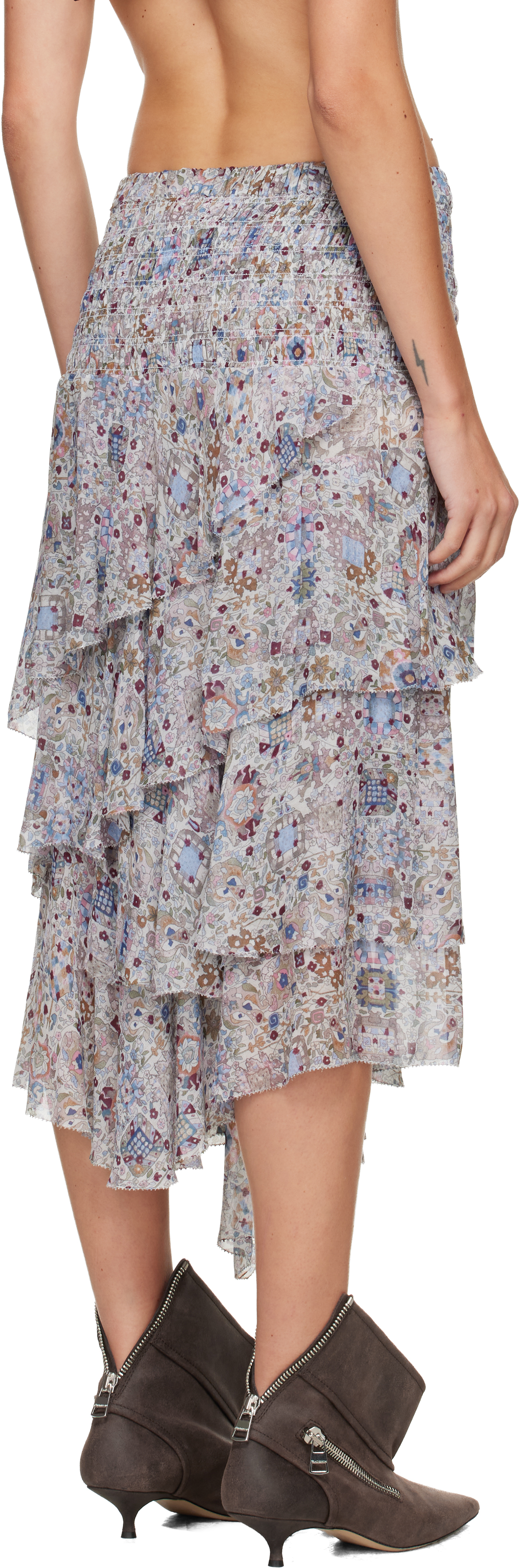 Isabel Marant Étoile Multicolor Brigitte Midi Skirt In Multi